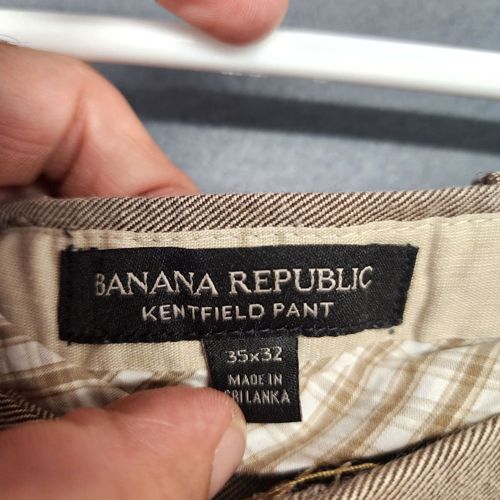 Banana Republic Banana Republic Kentfield Pant Men 34x30 Tan Cotton Twill Chino Trouser Slacks Tagged 35x32 Size US 34 / EU 50 - 3 Thumbnail