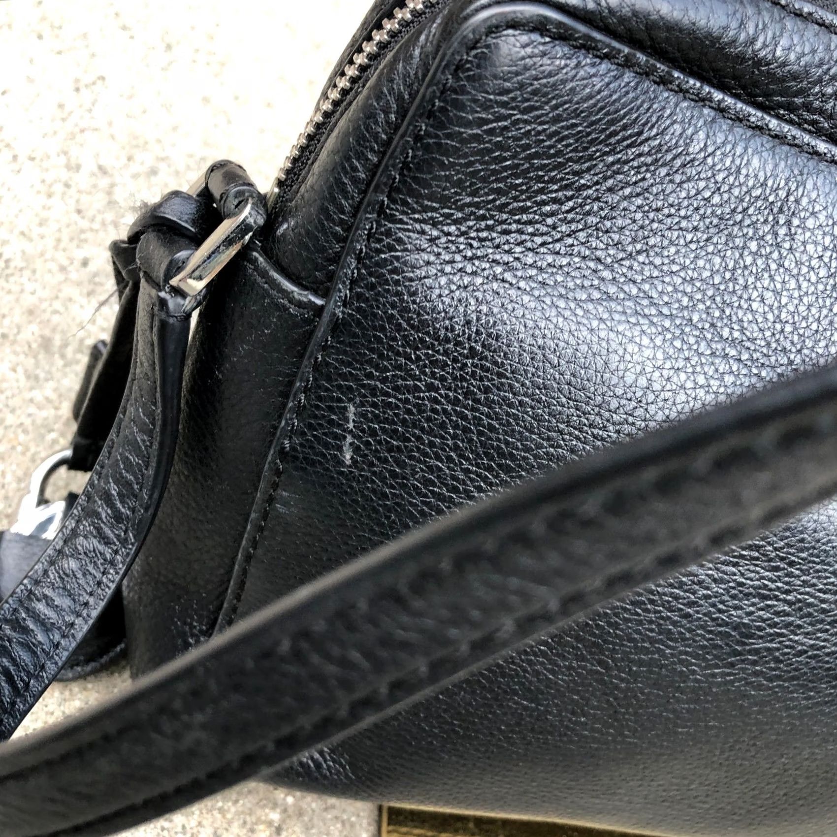 Michael Kors MICHAEL KORS Jet Set Crossbody Pebble Leather Purse Women's Black Zipper Small Bag | Jet Set Travel Size ONE SIZE - 6 Thumbnail