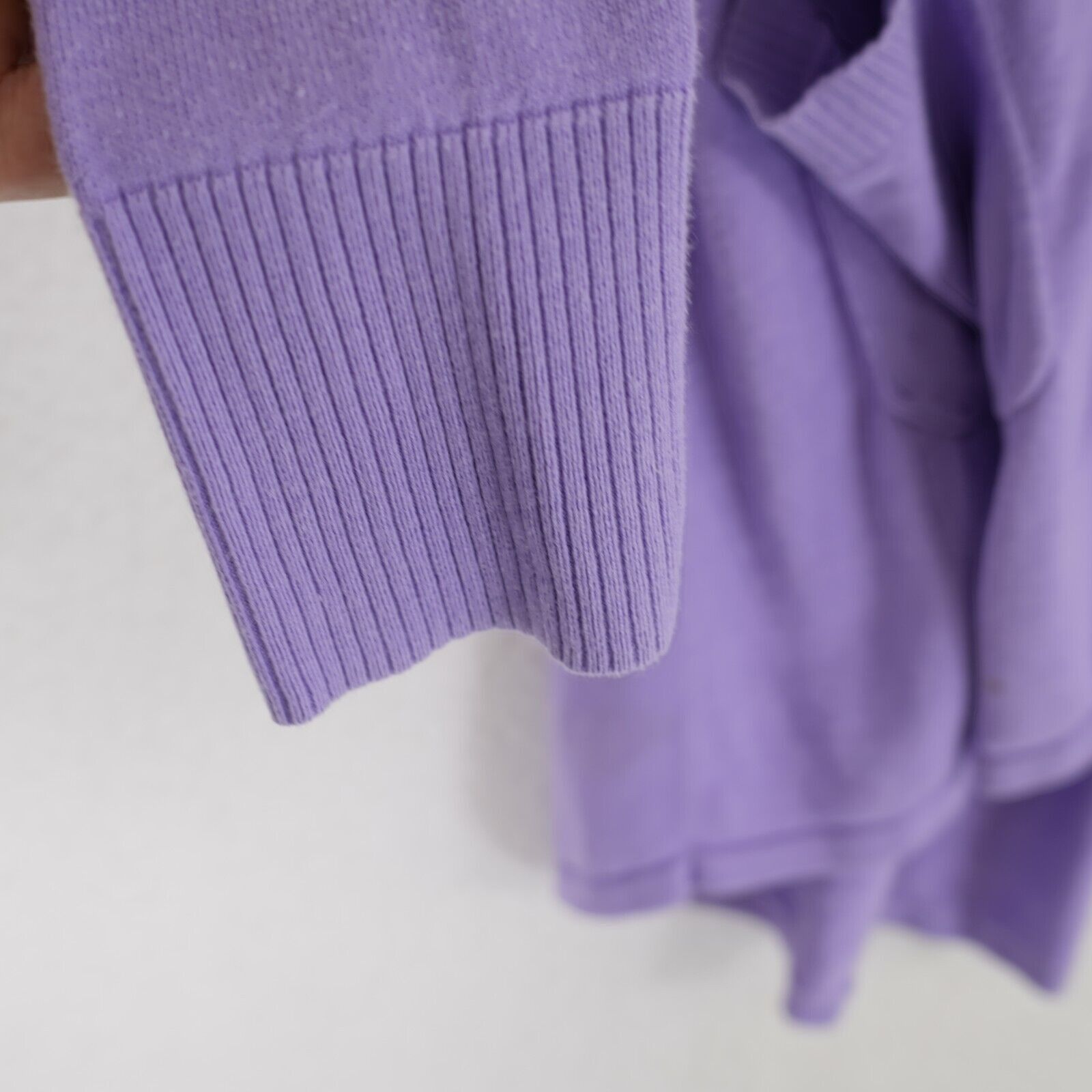 Isaac Mizrahi Damaged Isaac Mizrahi Live Purple Cardigan Small Womens Swea Size S / US 4 / IT 40 - 3 Thumbnail