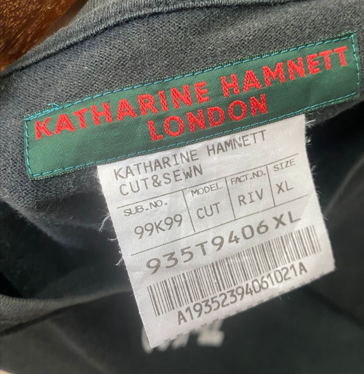 Katharine Hamnett London Katherine Hamnett London Cut & Sewn Distressed Tshirt Size US XL / EU 56 / 4 - 7 Thumbnail