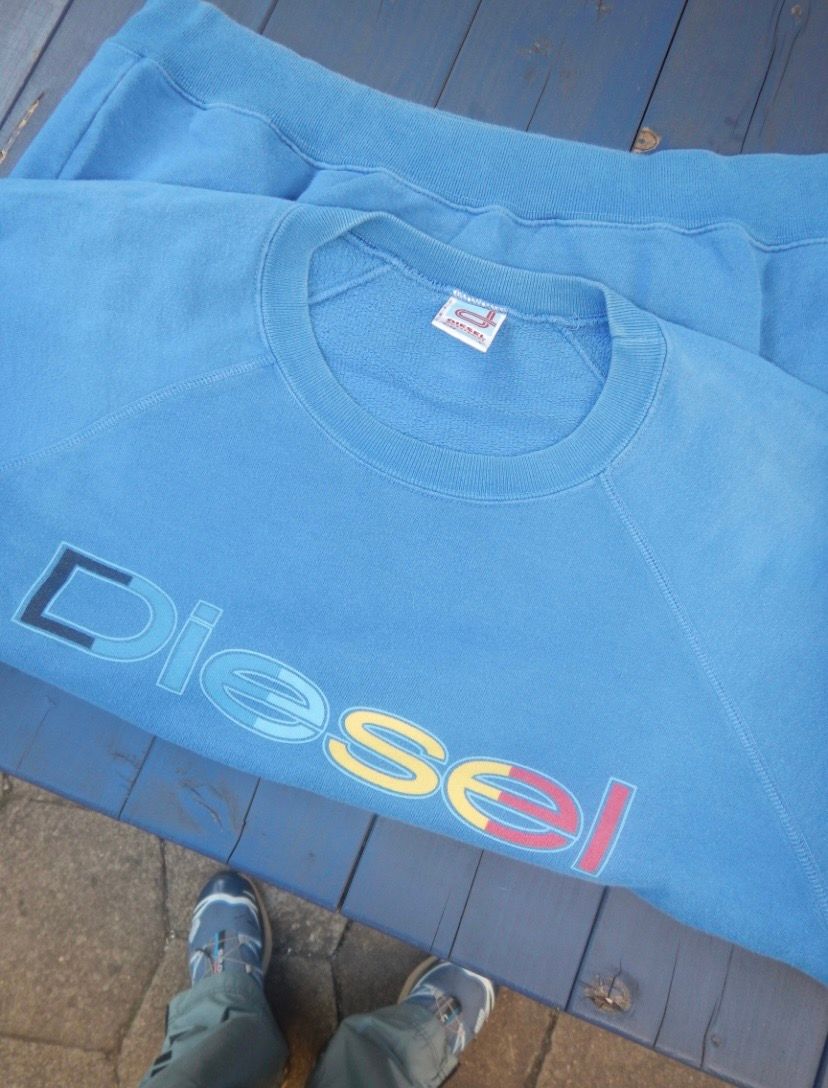 Pre-owned Diesel Vintage  Y2k Sweatshirt In Blue
