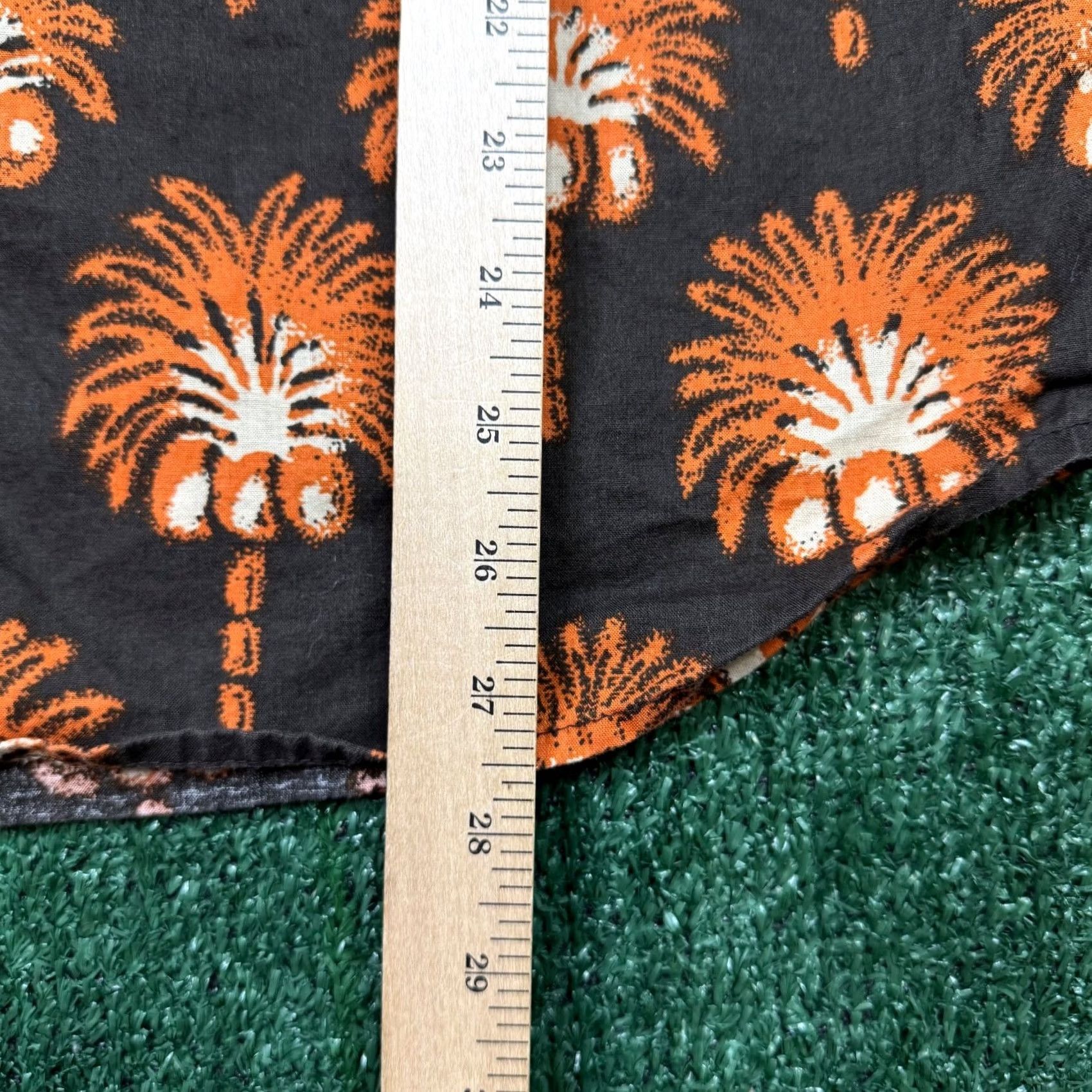 Taylor Stitch Taylor Stitch Hawthorne Mirage Palm Linen Short Sleeve Button Up Men’s 40 Orange Geometric Multicolor 40s Button-Up Collared Casual Size US 40 / EU 56 - 7 Thumbnail