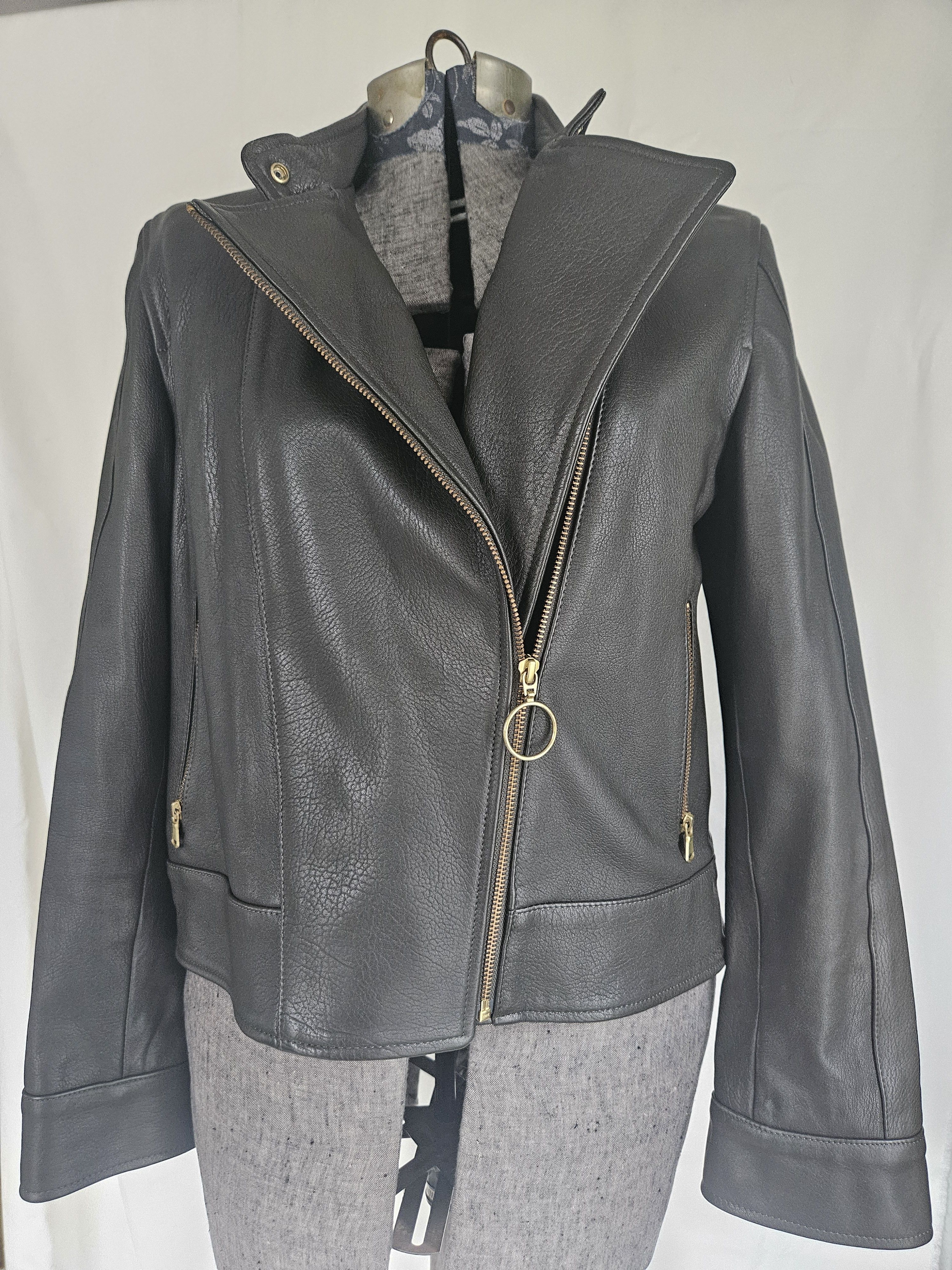 ME+EM ME+EM Icon Leather Biker Jacket size US10 Size L / US 10 / IT 46 - 1 Thumbnail