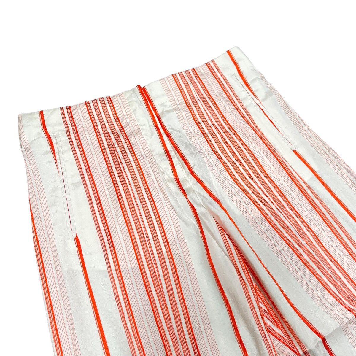 Jil Sander Jil Sander Silk Trousers Striped Cropped Made In Italy Size 30" / US 8 / IT 44 - 11 Thumbnail
