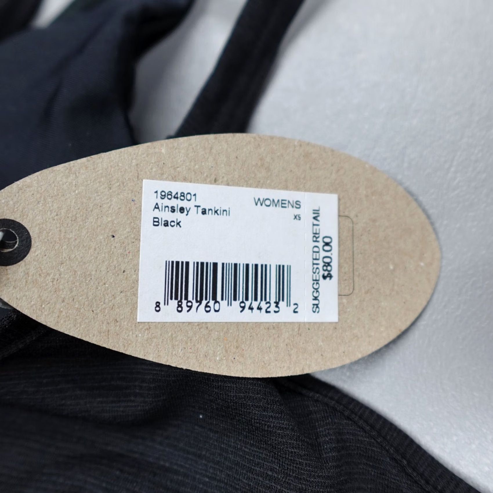 Prana prAna Ainsley Tankini Tank Women XS Black Solid Nylon Spandex Adjustable Strap Removable Pads 1964801 Size ONE SIZE - 5 Thumbnail