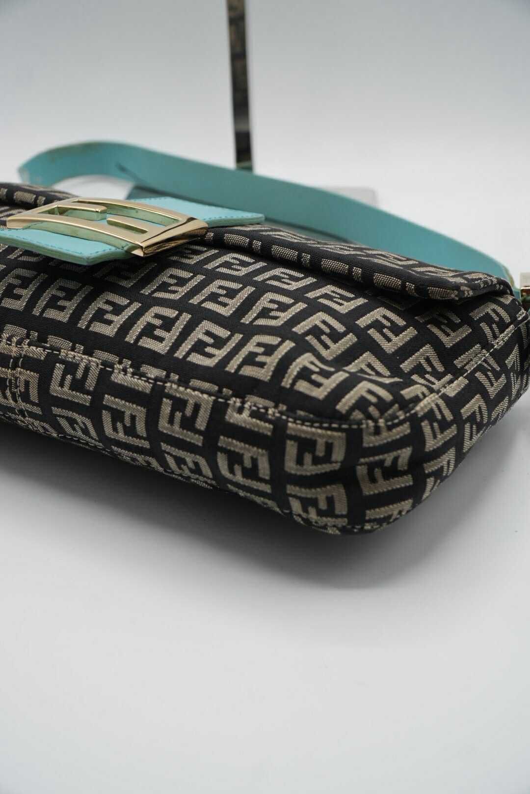 Fendi Fendi Zucchino Canvas Mamma Baguette Bag Size ONE SIZE - 6 Thumbnail