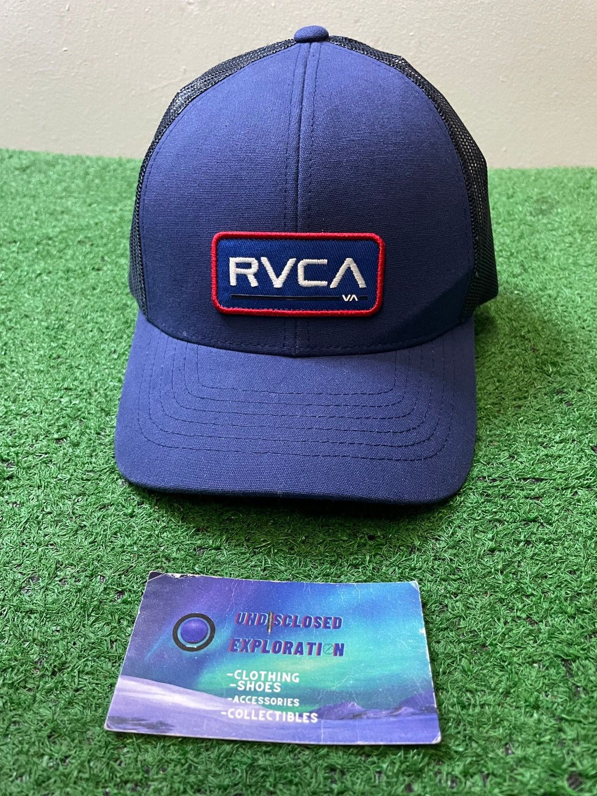 Vintage RVCA ticket mesh blue hat Size ONE SIZE - 1 Thumbnail