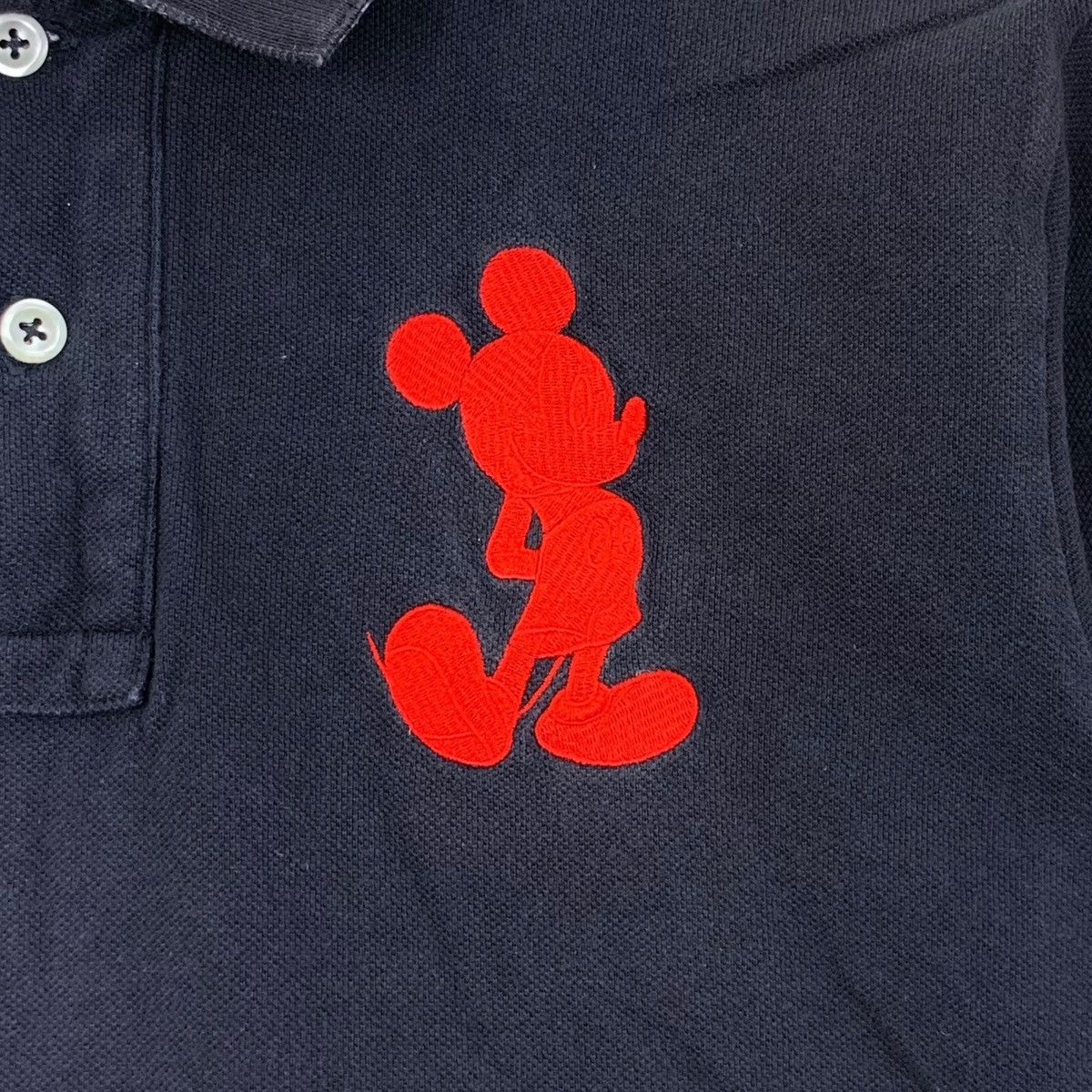 Disney IGNIO x MICKEY MOUSE Embossed Polo Tee Shirt Size M / US 6-8 / IT 42-44 - 3 Thumbnail