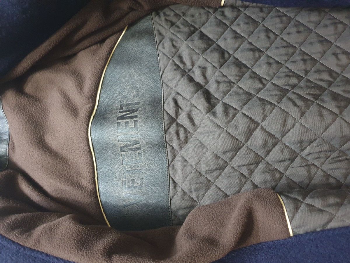 Vetements M Vetements oversized TIE leather trim VAGABOND wool coat Size US M / EU 48-50 / 2 - 6 Thumbnail