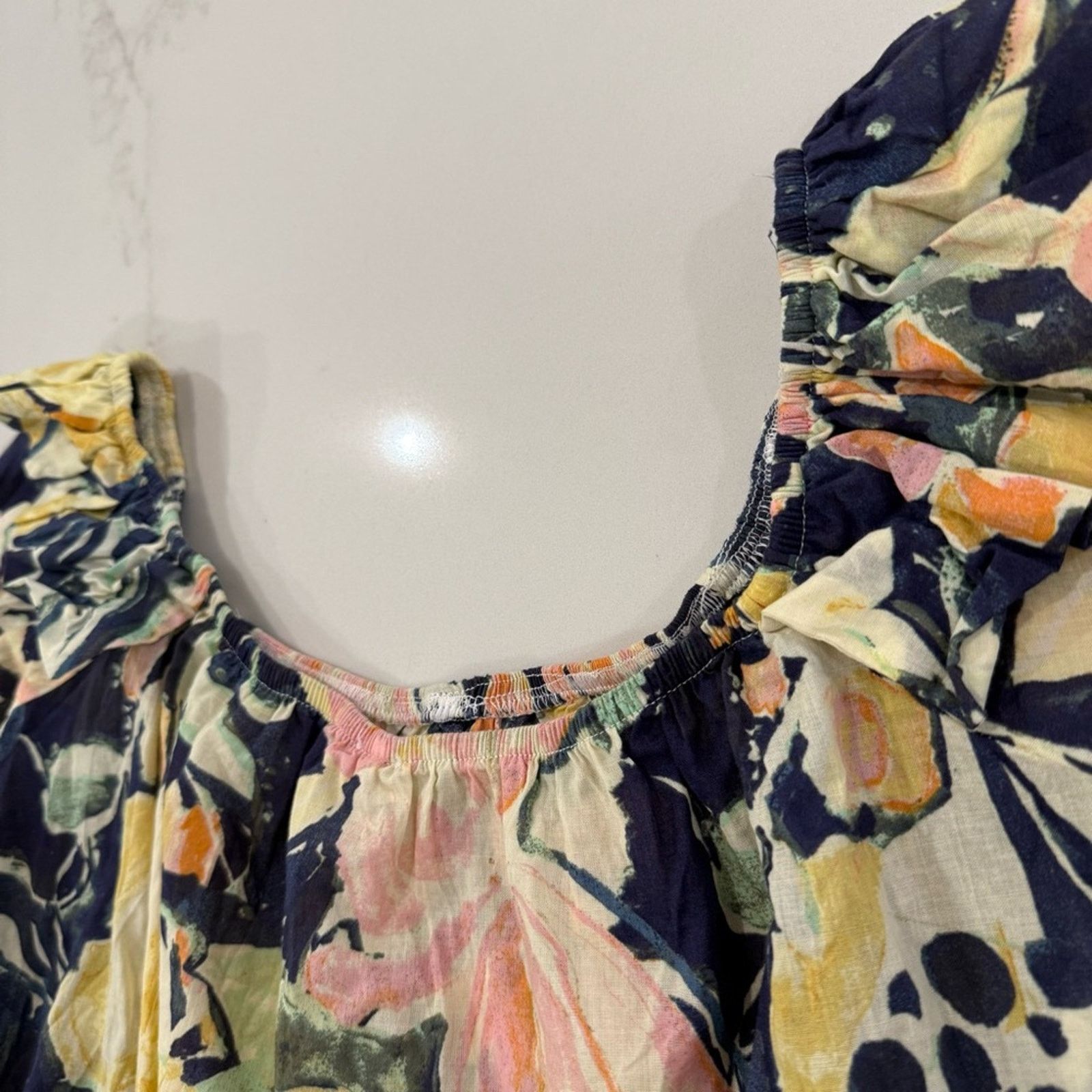 Free People Free People Floral Off Shoulder Crop Top Womens Small Size S / US 4 / IT 40 - 7 Thumbnail