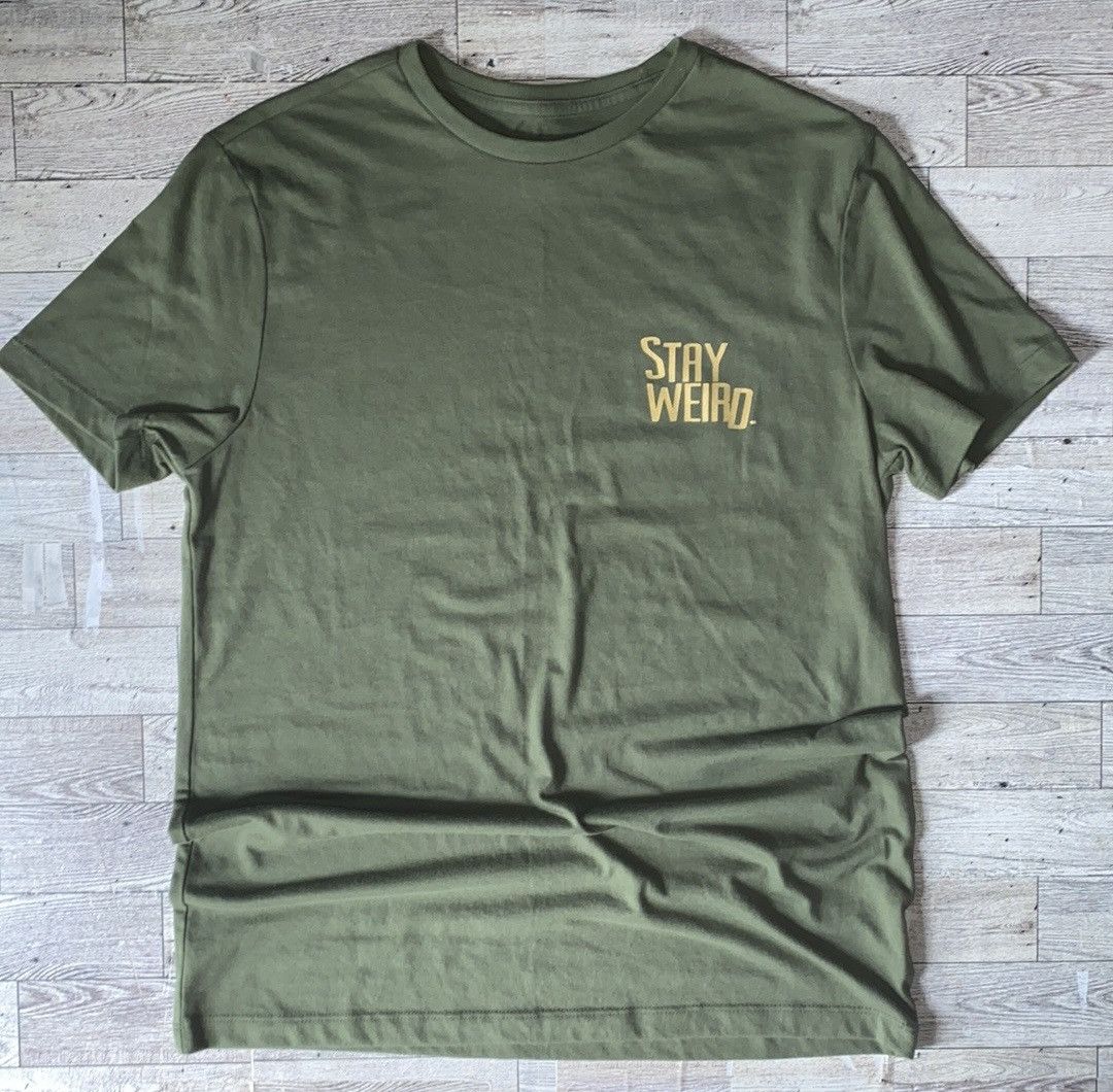 Other “Stay Weird”, Olive Green, Custom, Casual Crew Neck Tee Size US S / EU 44-46 / 1 - 12 Thumbnail