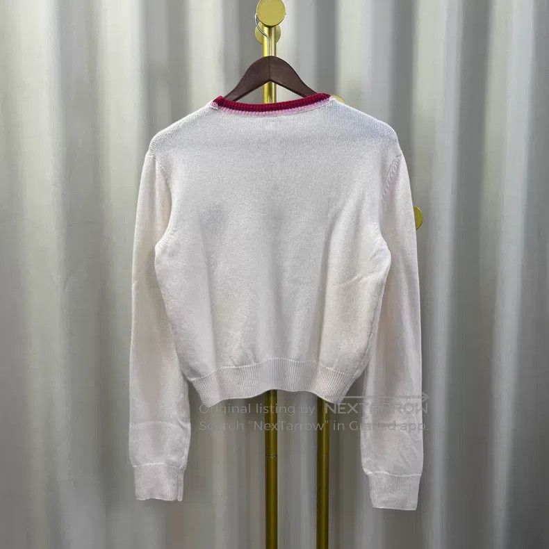Loewe Loewe White Sweater with Logo on Chest Size M / US 6-8 / IT 42-44 - 2 Thumbnail