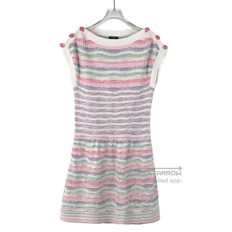 Chanel Chanel Colorful Cotton Women's Dress XS . Size XS / US 0-2 / IT 36-38 - 1 Thumbnail