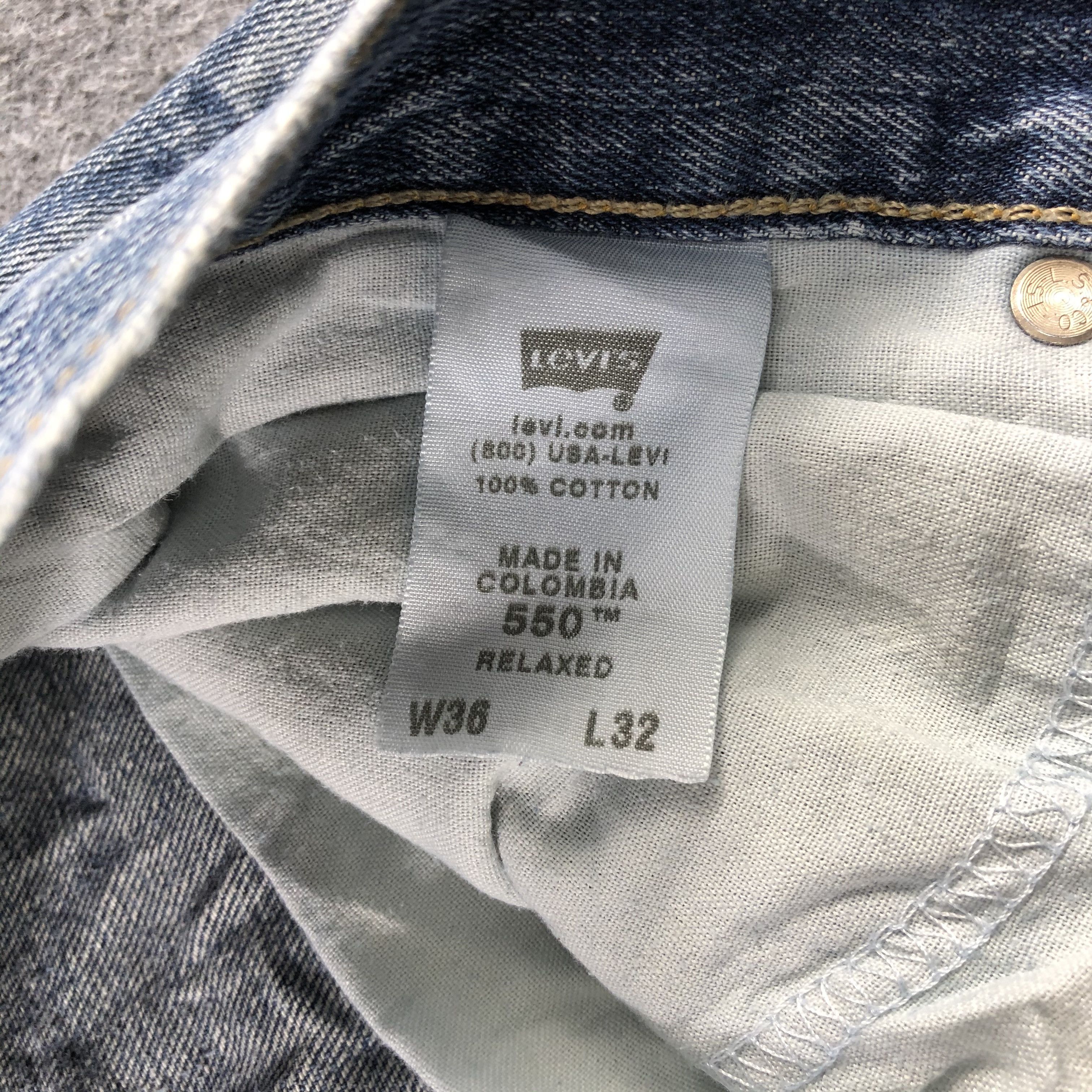 Levi's Vintage Levis Jeans Lot 550 Stone Wash Denim-J1008 Size US 37 - 10 Thumbnail