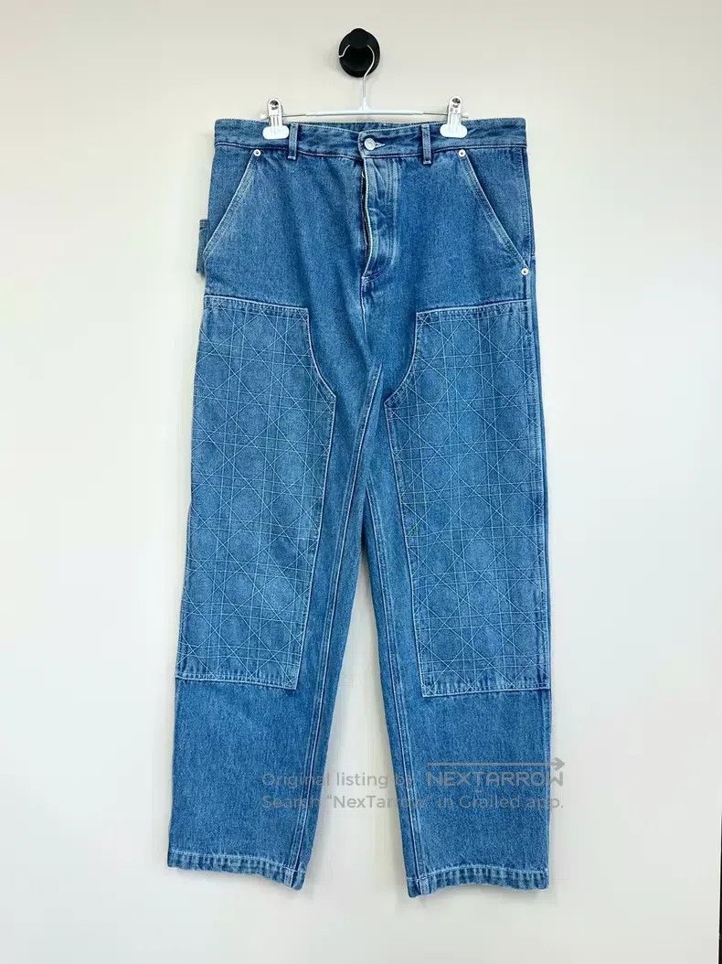 Dior Dior Blue plaid loose denim trousers Size US 34 / EU 50 - 1 Thumbnail