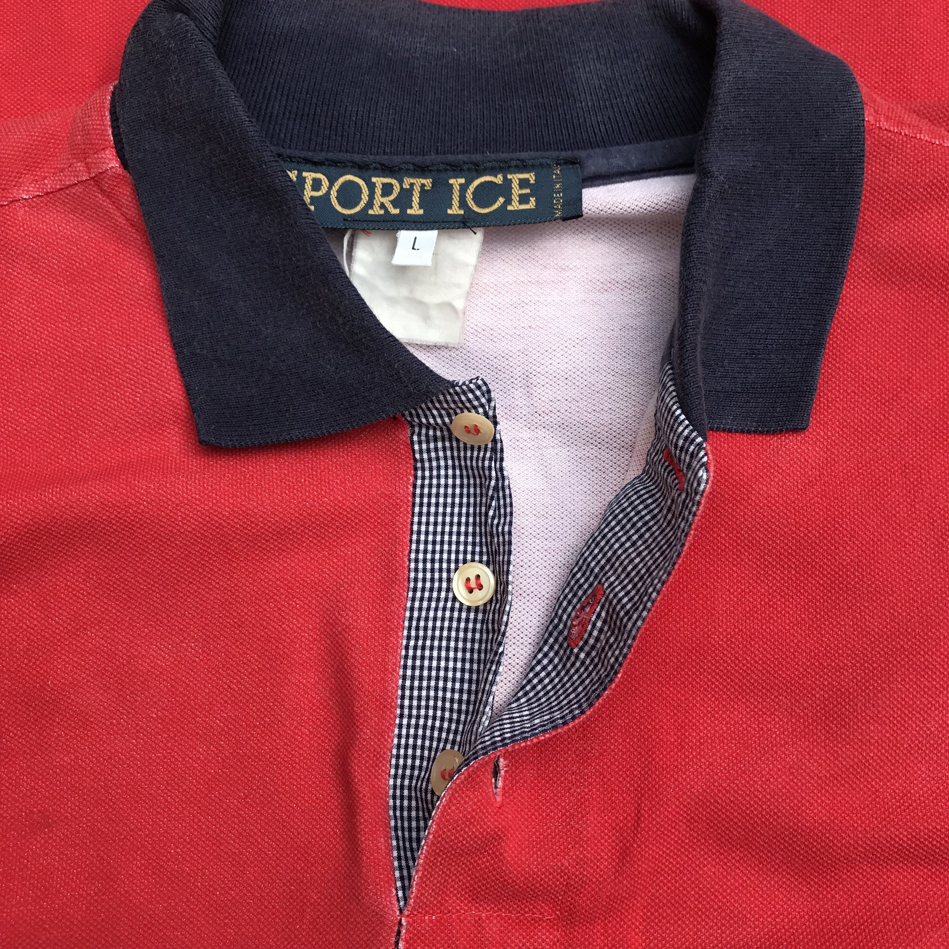 Iceberg × Vintage Vintage Sport Ice Italy Iceberg history Polo Shirt Red Navy Size US XL / EU 56 / 4 - 9 Thumbnail