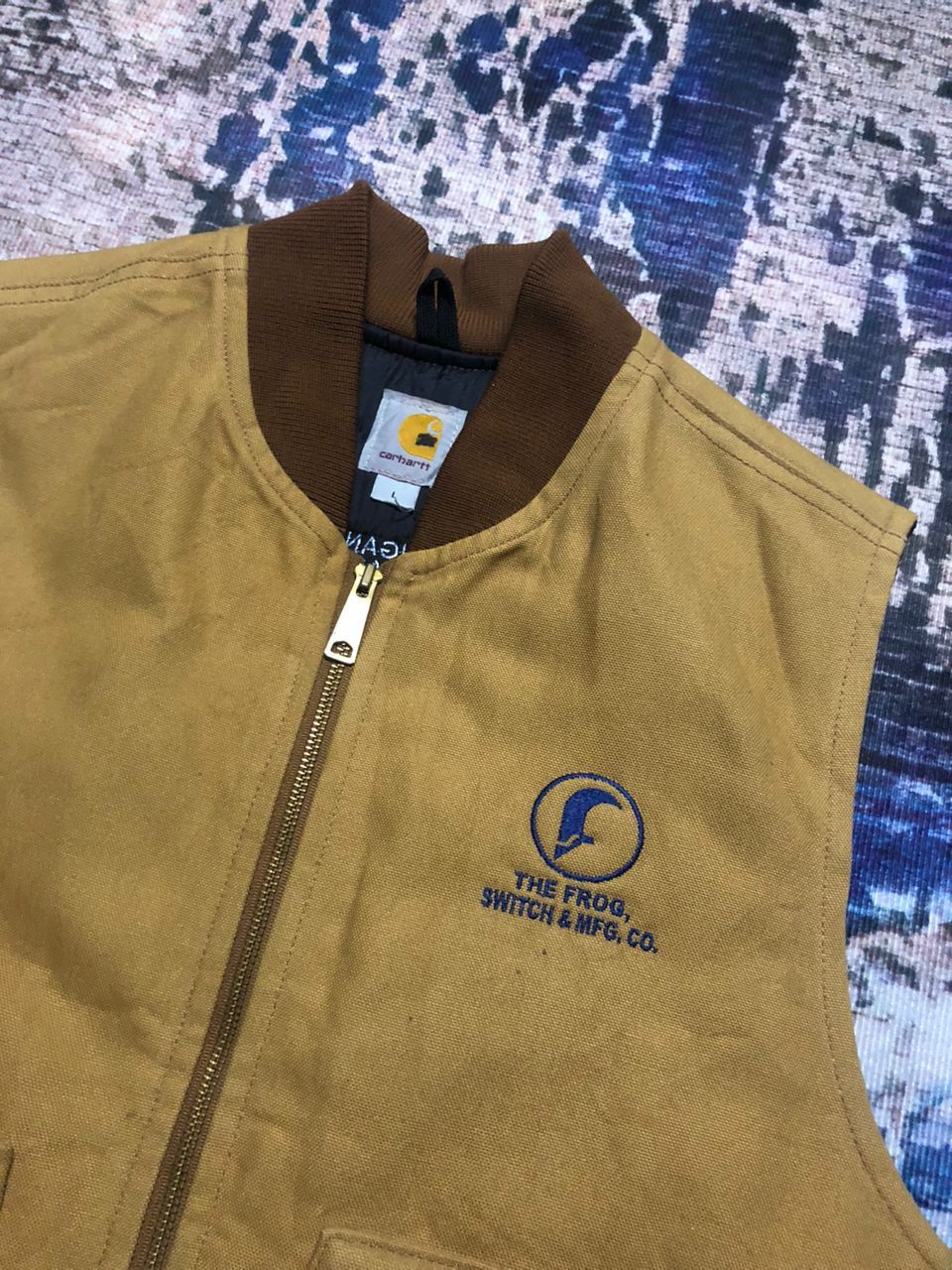 Carhartt Carhartt Brown The Frog Switch & Mfg.Co Vest Quilted lining Size US L / EU 52-54 / 3 - 4 Thumbnail