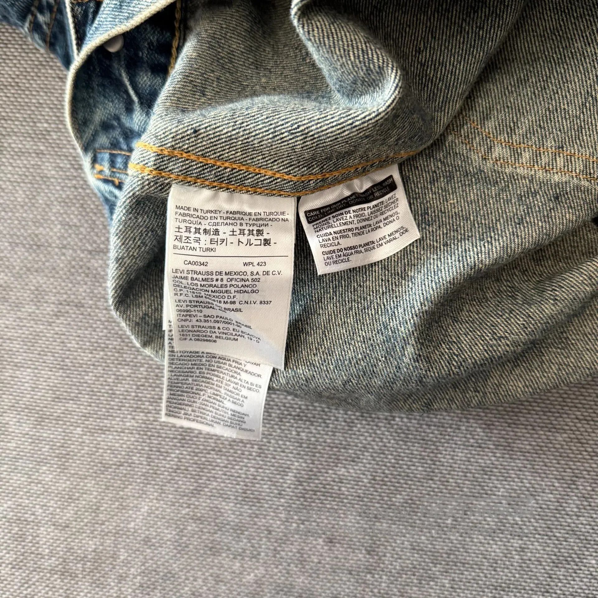 LVC Levi's LVC507xx Washed Denim Jacket. Size US M / EU 48-50 / 2 - 9 Thumbnail