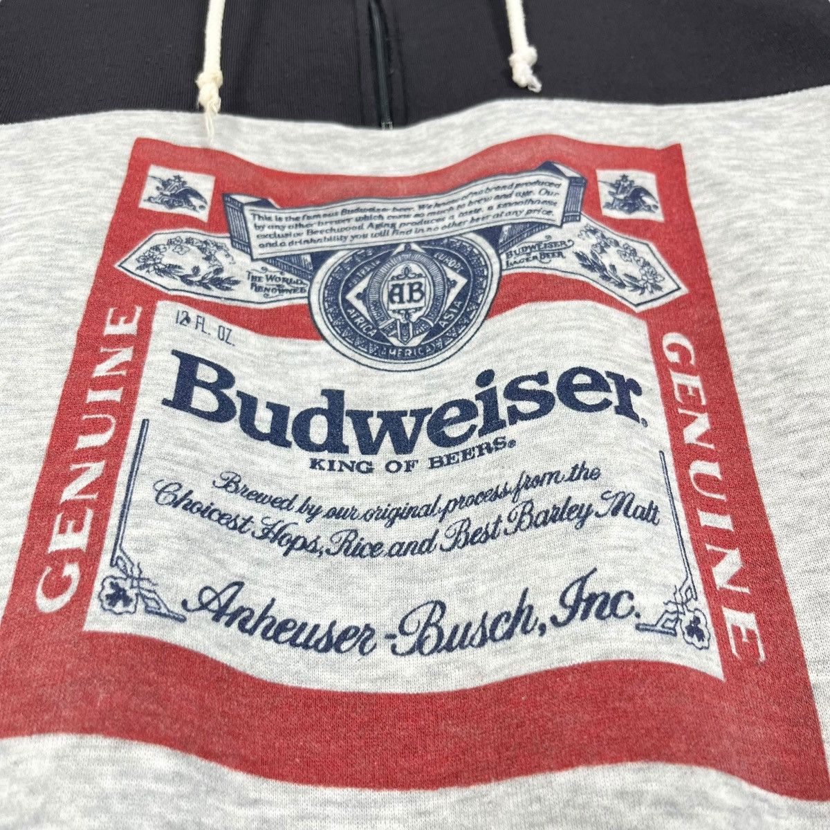 Budweiser × Vintage Vintage 90s Budweiser Half Zipper Anorak Sweatshirt Size US M / EU 48-50 / 2 - 6 Thumbnail