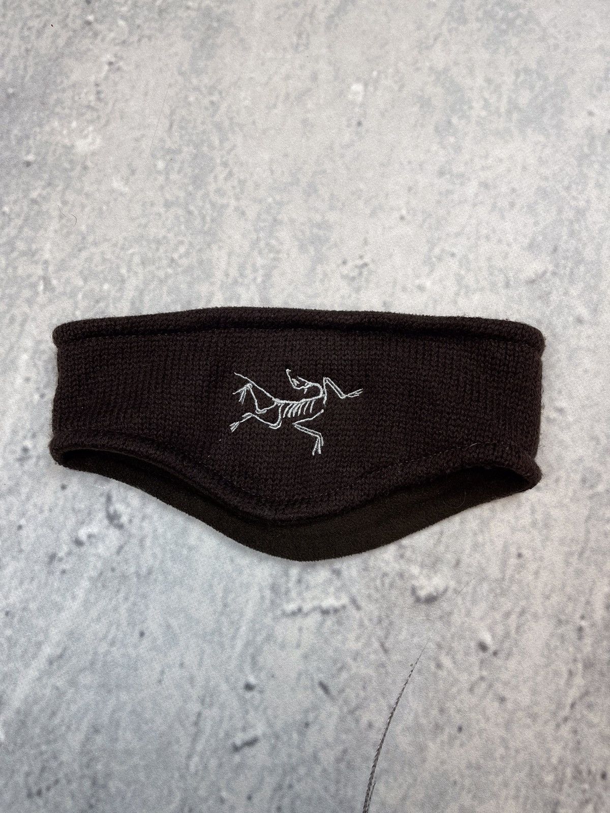 Arc'Teryx Arcteryx vintage headband brown outdoor fleece ski mask Grailed