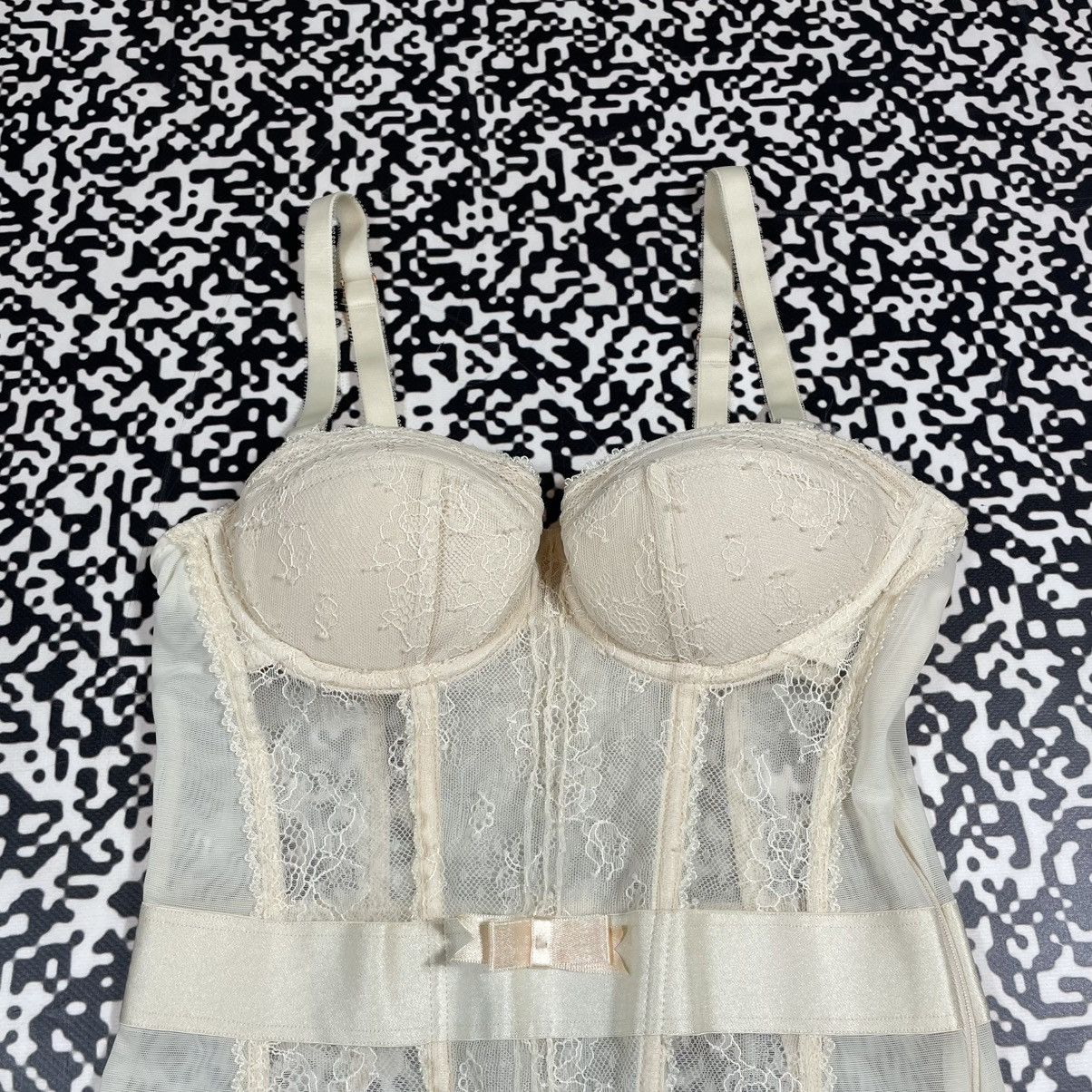 Vintage Vintage Y2K Retro Sexy Mesh Corset Tank Top 90s Style Size M / US 6-8 / IT 42-44 - 8 Thumbnail