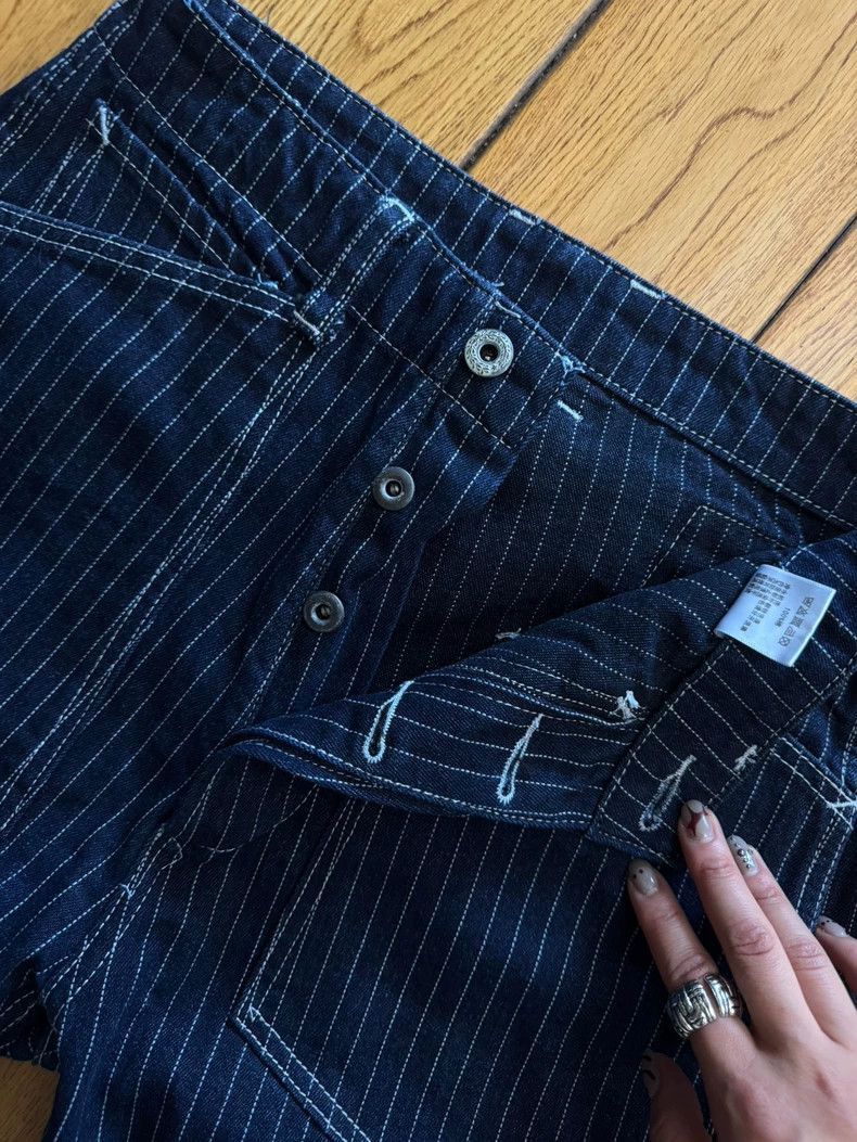 Freewheelers Freewheelers Dyed Miner Pants with Stripe Pattern-2506 Size US 29 - 3 Thumbnail