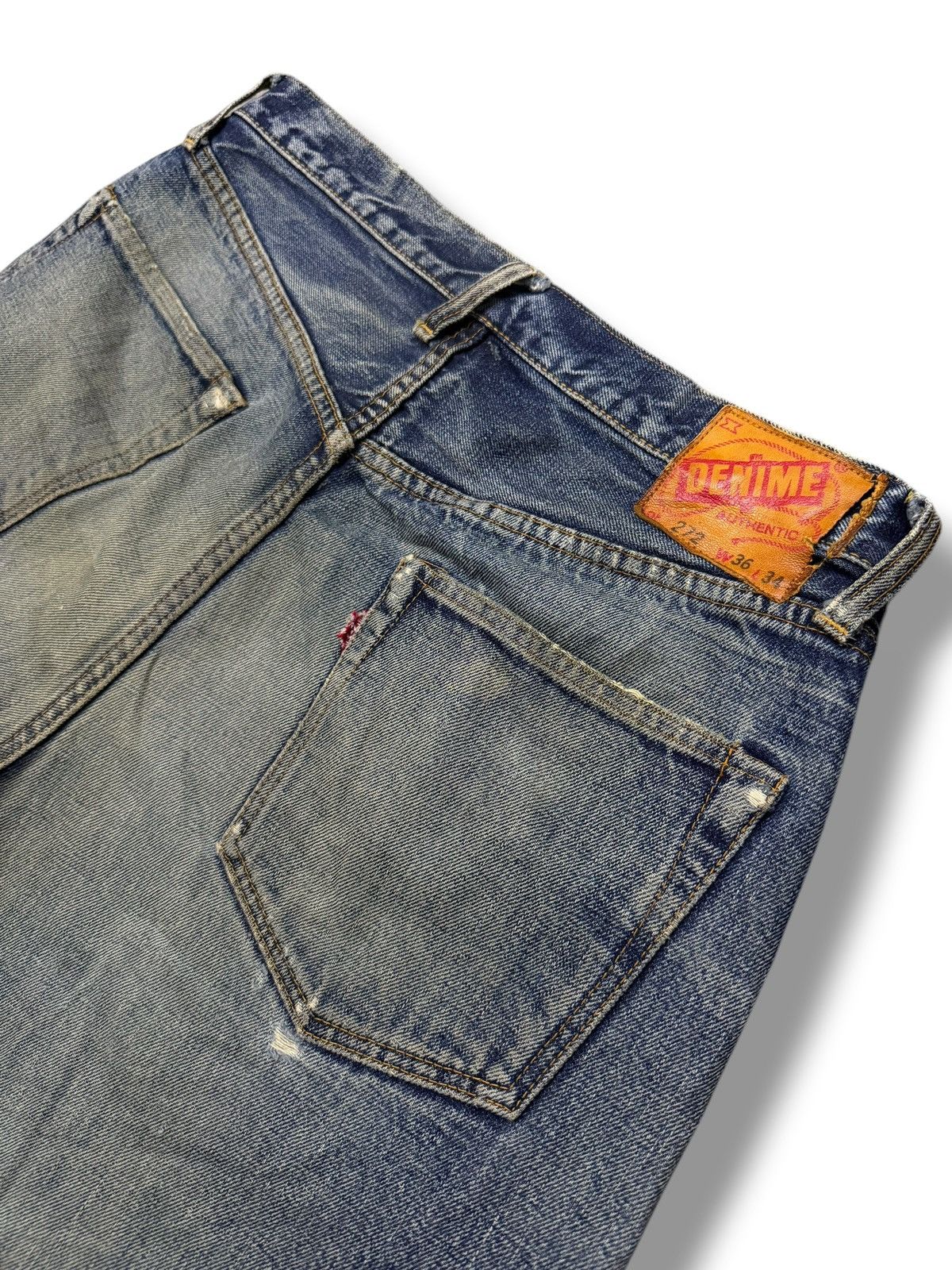 Denime Vintage 90s Denime Lot 272 Selvedge Denim Jeans Japan | W35 Size US 35 - 10 Thumbnail