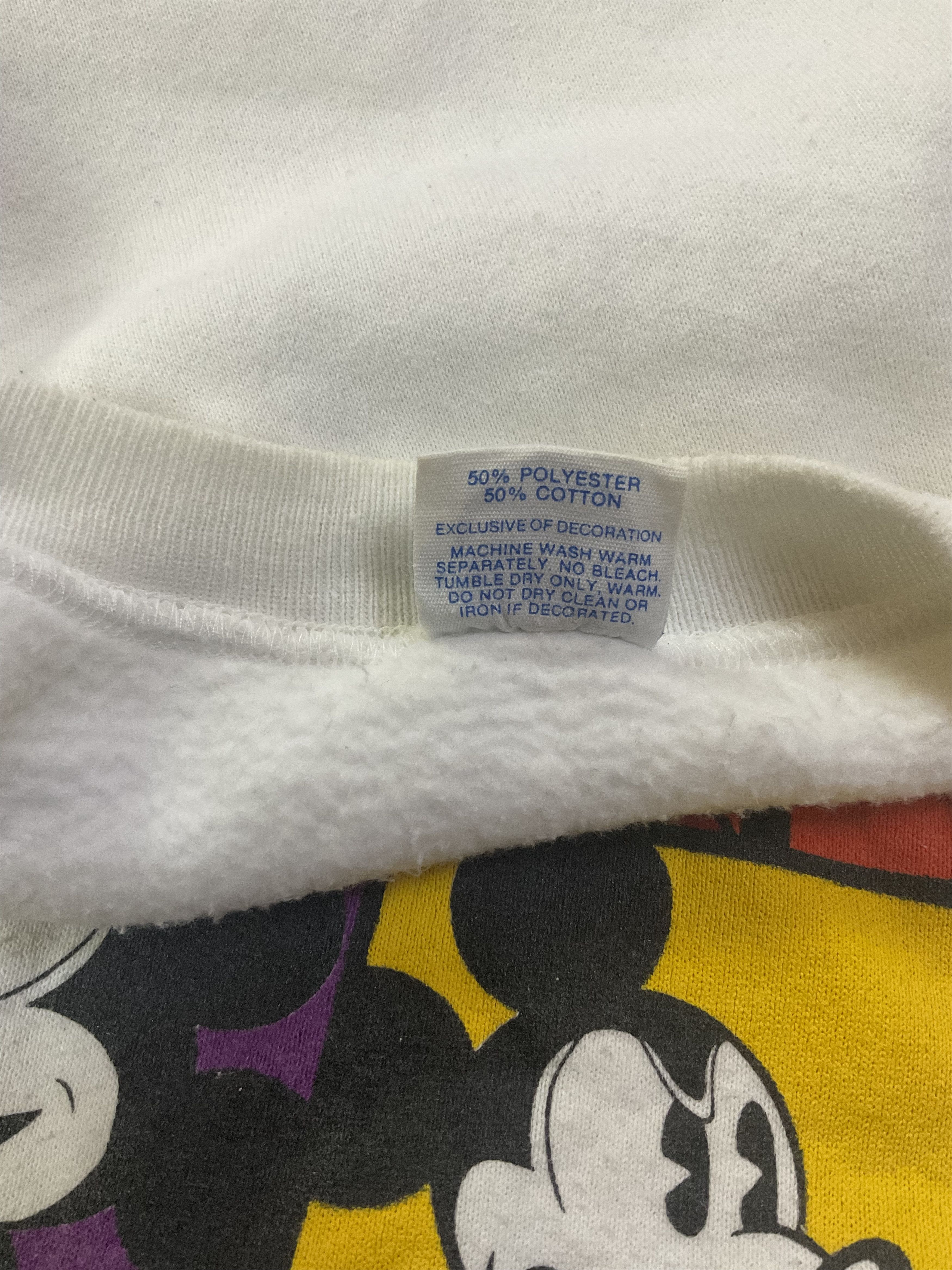 Disney Vintage 80s Disney Mickey Mouse The Many Faces Sweatshirt Size US XL / EU 56 / 4 - 5 Thumbnail