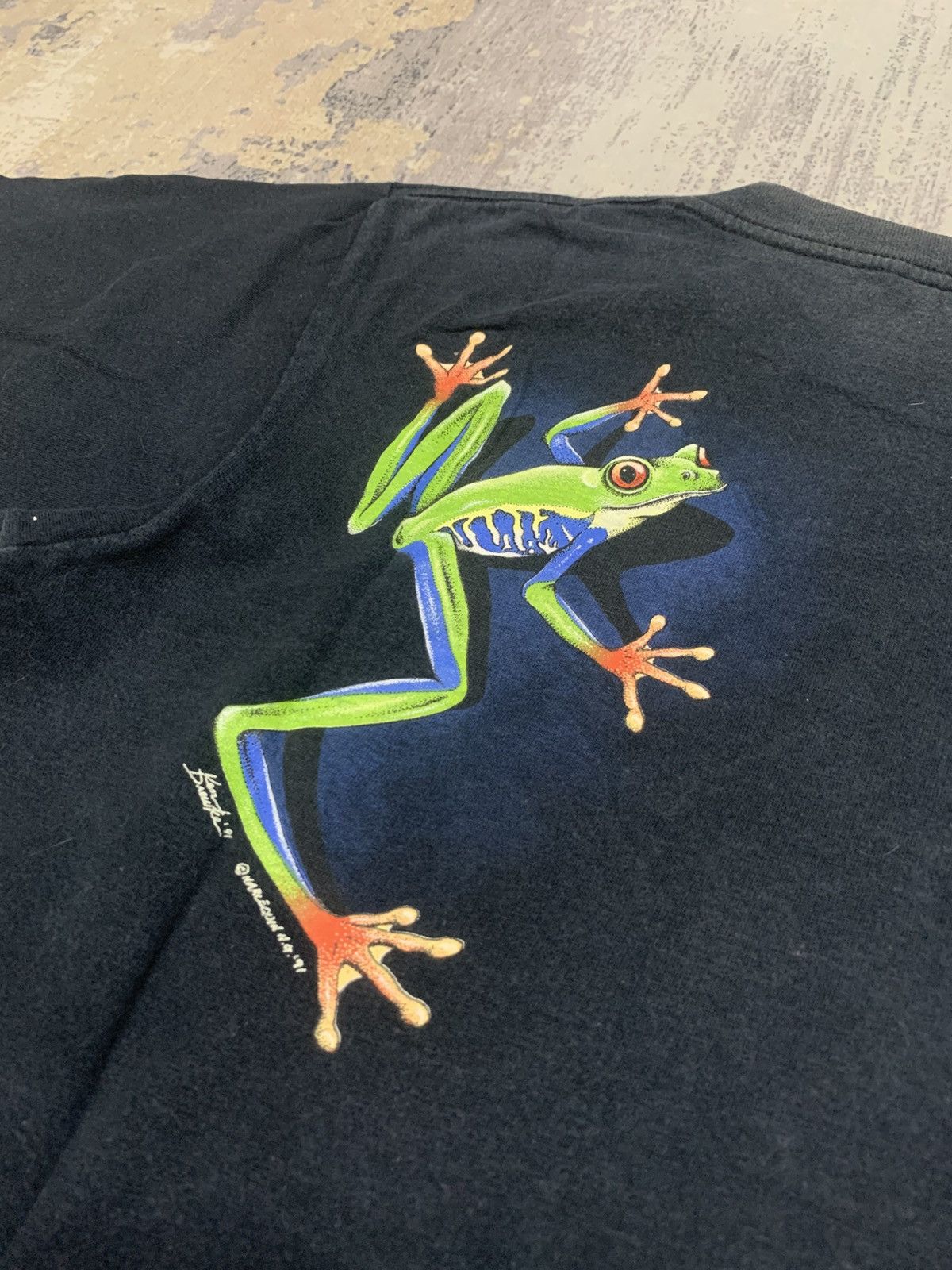 Vintage Vintage 90s Rainforest Frog T-Shirt Ken Drewke Single Stitch Size US M / EU 48-50 / 2 - 8 Thumbnail