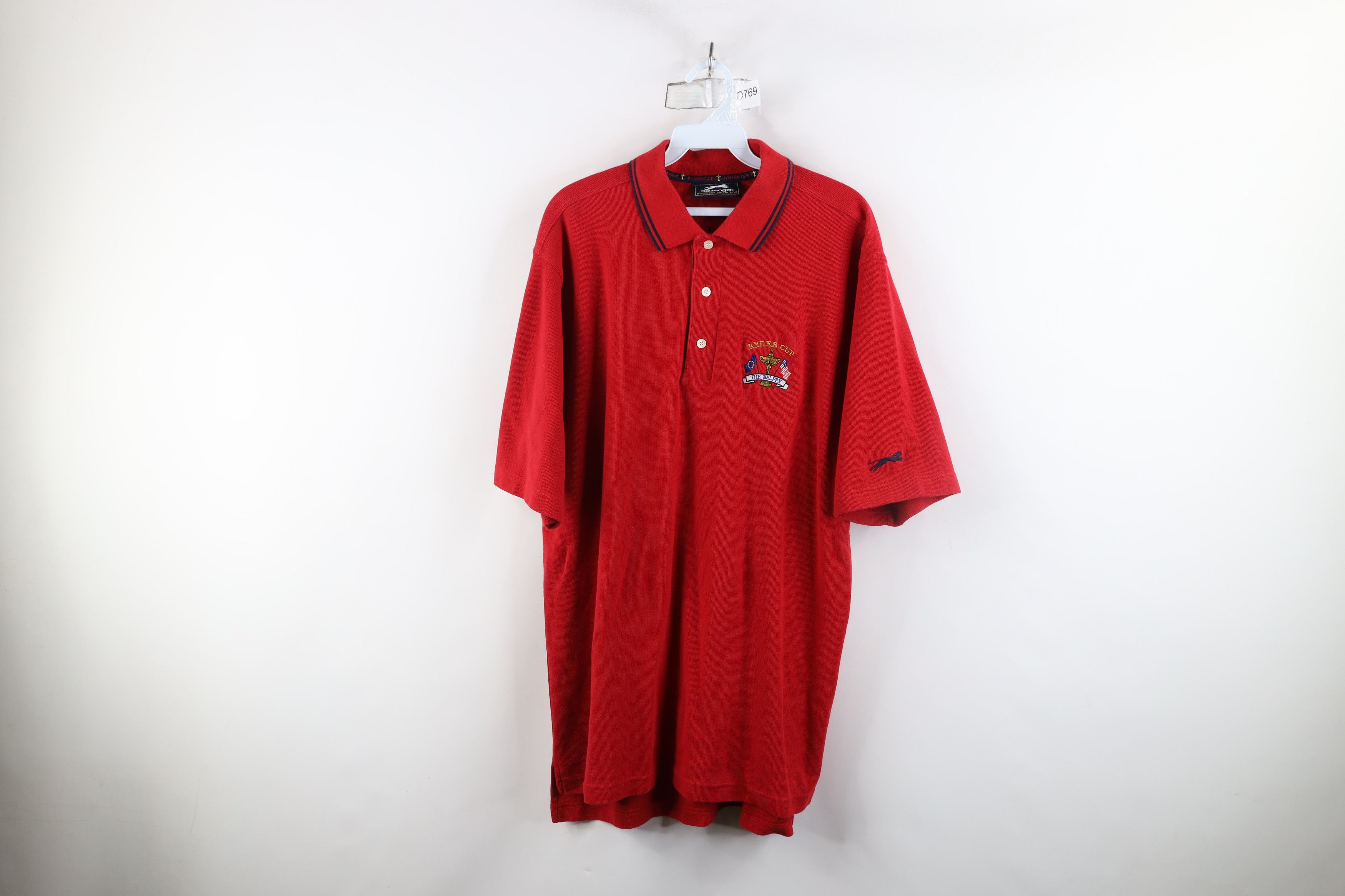Vintage Vintage Y2K 2001 Knit Ryder Cup The Belfry Golf Polo Shirt Size US L / EU 52-54 / 3 - 1 Thumbnail