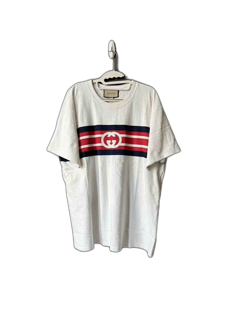 Gucci Gucci Striped GG Short Sleeve TShirt-2506 Size XS / US 0-2 / IT 36-38 - 1 Thumbnail