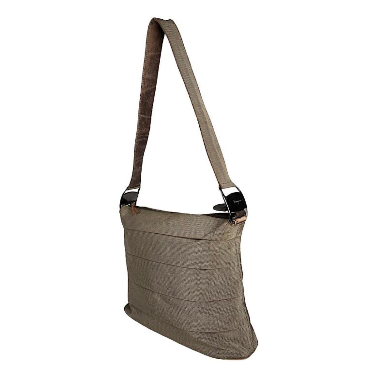 Brown Cotton Handbag