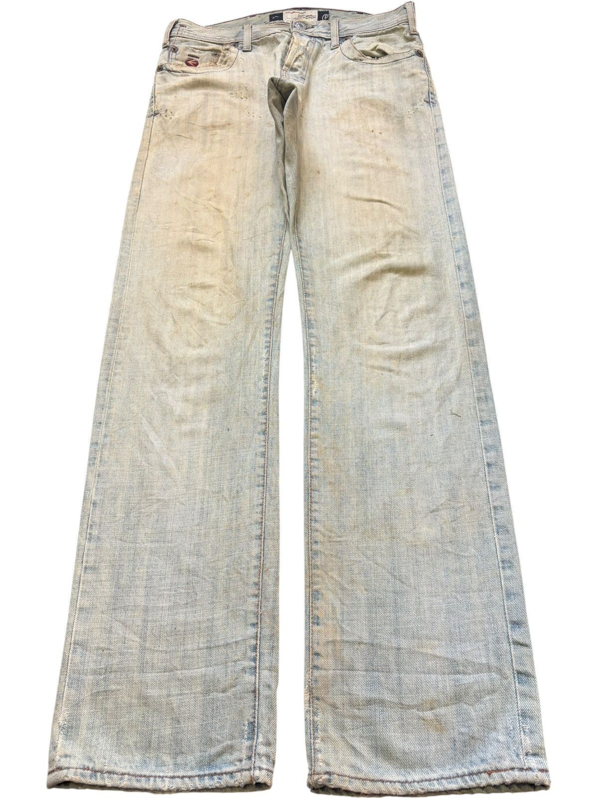 Energie Vintage Italy Energie Mud Wash Distressed Jeans Size US 31 - 1 Thumbnail