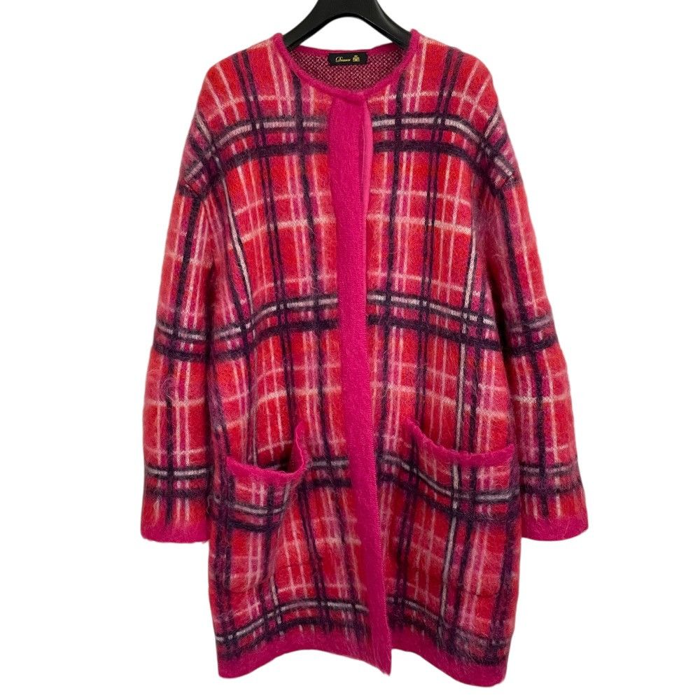 Other Other Drawer Mohair Check Knit Long Cardigan Others Outerwear DUTY FREE for USA Size ONE SIZE - 1 Thumbnail
