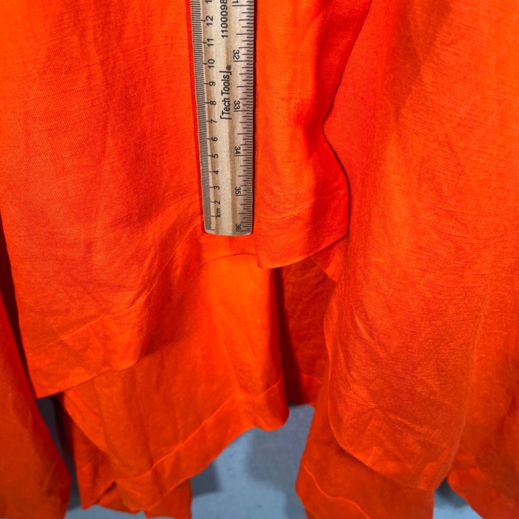 Vintage VINTAGE En Saison Womens XS Orange Sleeveless High-Low Hem Dress Size XS / US 0-2 / IT 36-38 - 6 Thumbnail