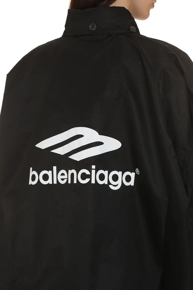 Balenciaga o1mle0824 Logo Embroidery Windbreaker in Black Size M / US 6-8 / IT 42-44 - 5 Thumbnail