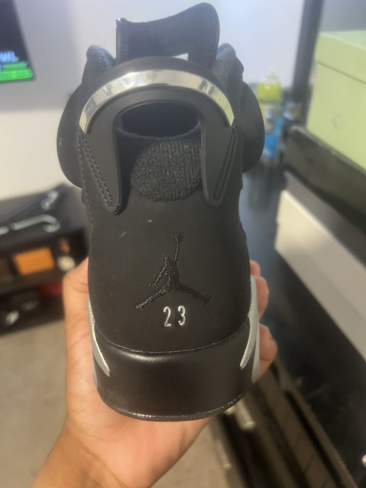 Jordan Brand Air jordan retro 6 black metallic silver black Size US 10 / EU 43 - 7 Thumbnail