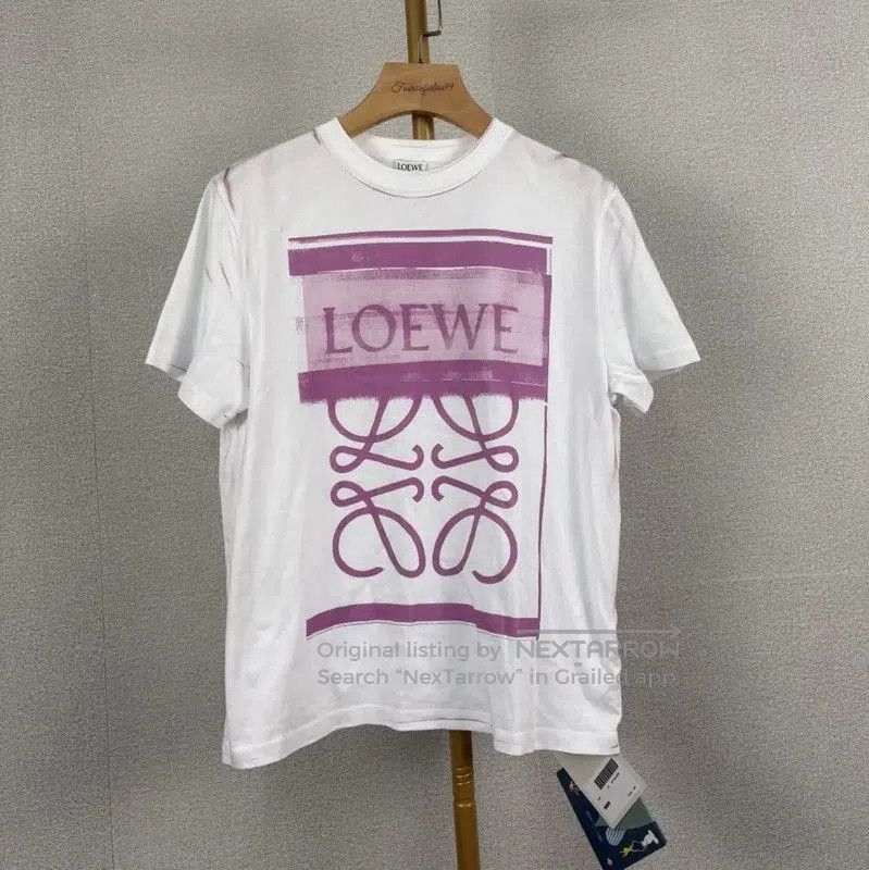 Loewe Summer White Cotton T-Shirt .