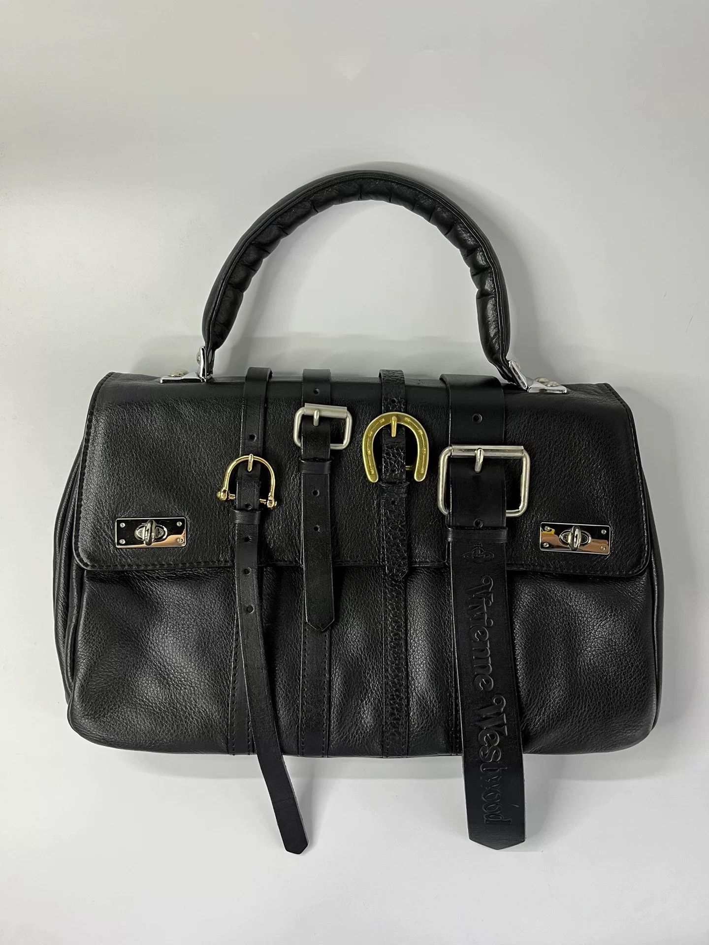 Vivienne Westwood Vivienne Westwood Black Large Accordion Handbag Size ONE SIZE - 1 Thumbnail