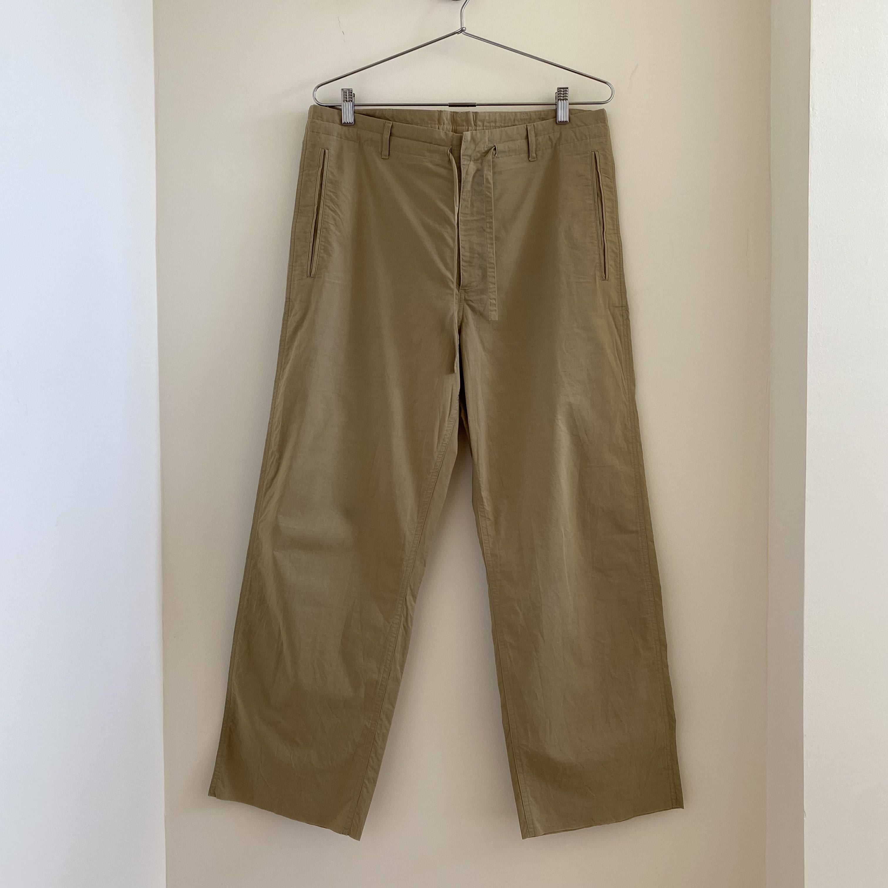 パンツ WASHED ORGANIC CANVAS BELTED PANTS AURALEE WASHED ORGANIC CANVAS HUNTING BLOUSON / BELTED PANTS