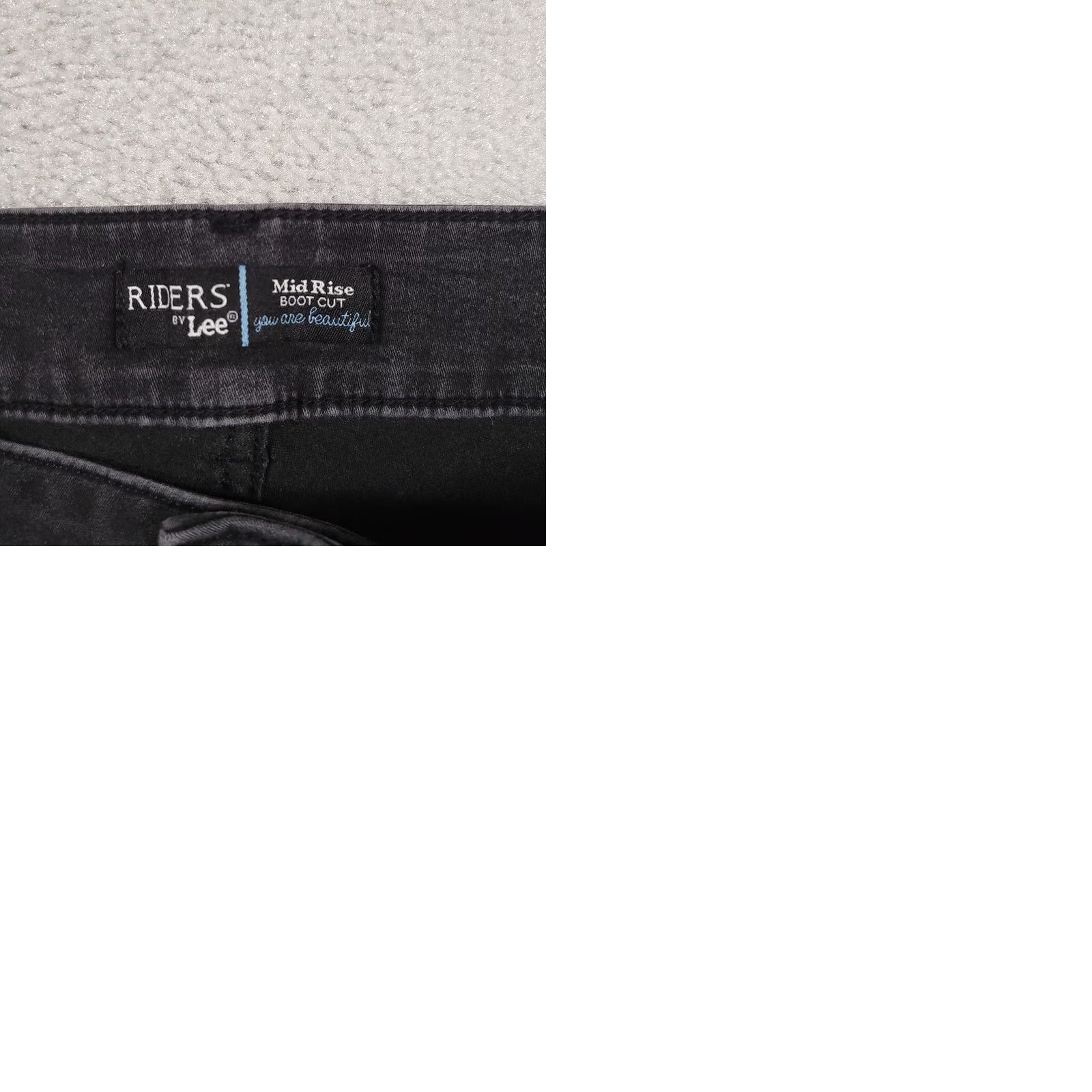 Lee Riders by Lee Jeans Womens 33x30.5 Black Mid-Rise Bootcut Stretch Size 24" / US 00 / IT 34 - 9 Thumbnail