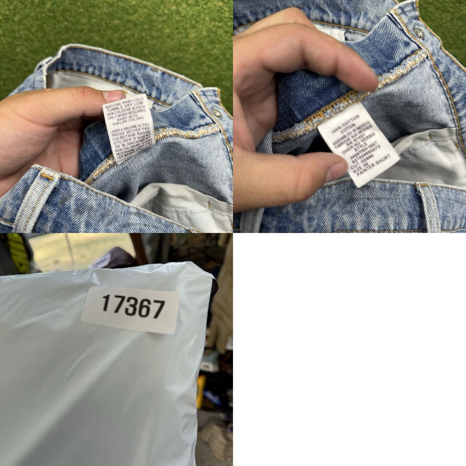 Vintage VINTAGE Polo Jeans Company Denim Shorts Mens 36 Painter Carpenter Baggy Light Wash 2000s Y2K Summer Vintage Mens Size US M / EU 48-50 / 2 - 8 Thumbnail