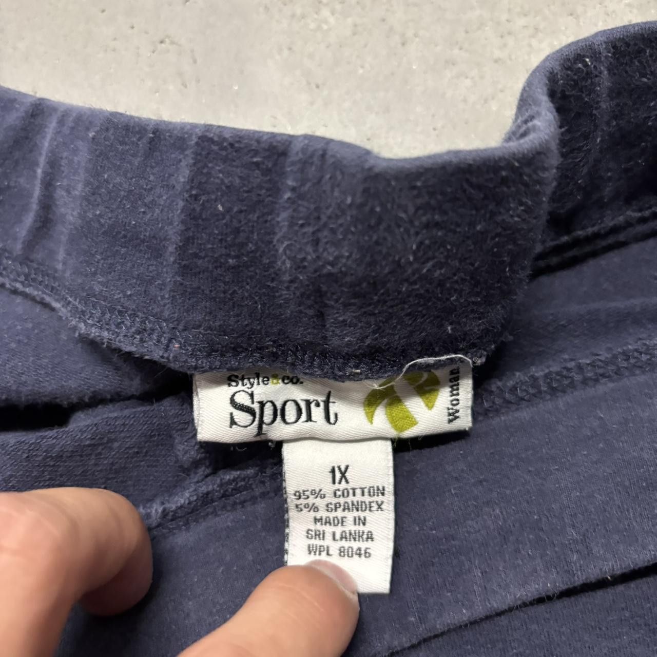 Japanese Brand × Vintage Crazy Vintage Y2K/2000s Baggy Navy Blue Skater Style Essential Sweatpants! Size US 34 / EU 50 - 6 Thumbnail