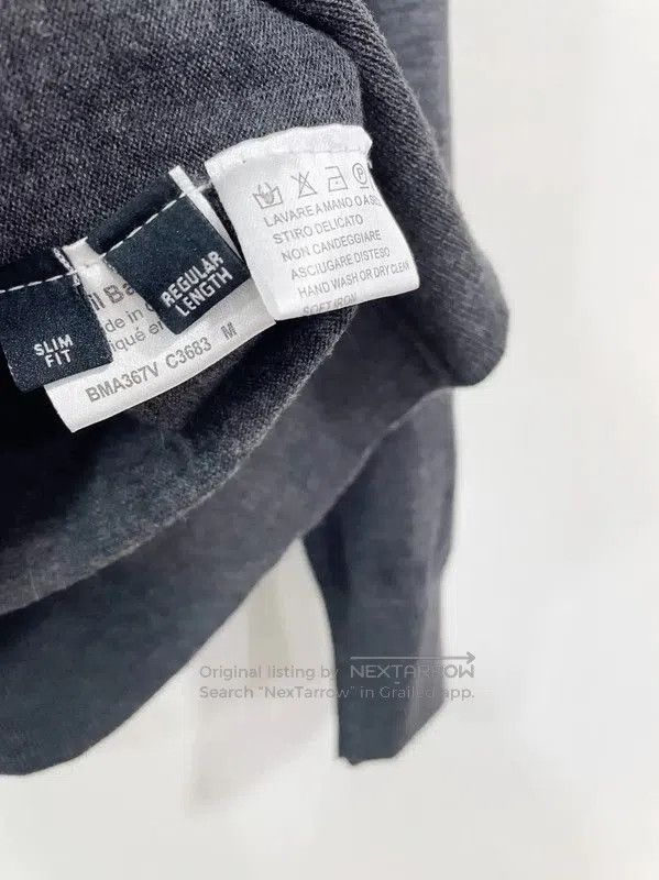 Neil Barrett Neil Barrett Gray Wool Long Sleeve Sweater . Size US M / EU 48-50 / 2 - 5 Thumbnail