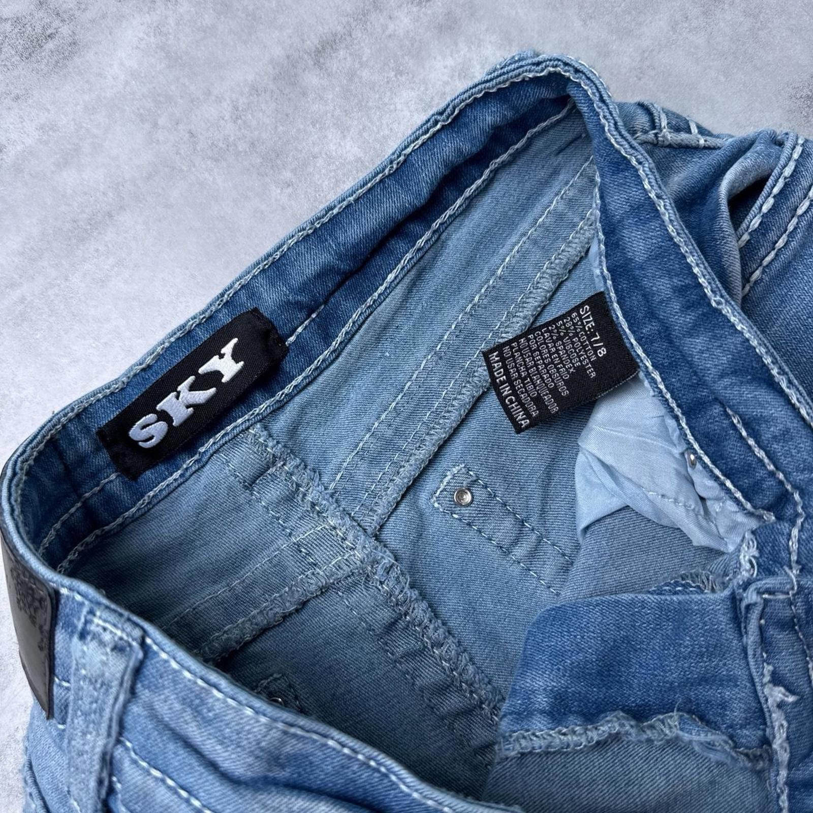 Other Y2K Sky blue flared bootcut 00s denim jeans Size 30" / US 8 / IT 44 - 4 Thumbnail