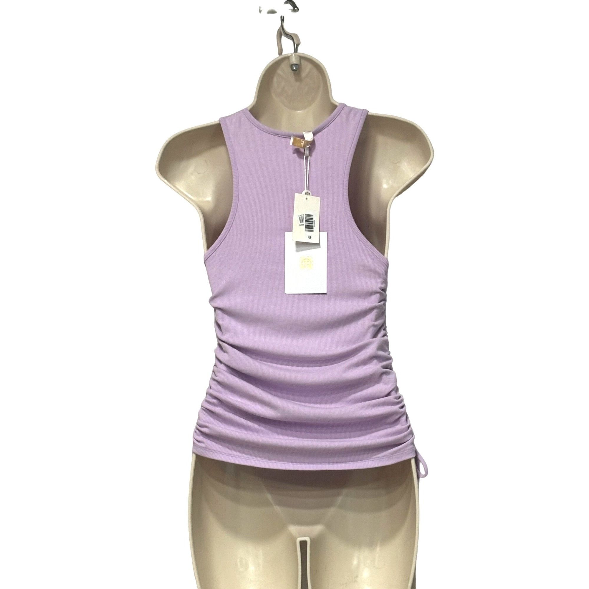 Other WAYF Jayce Ruched Racer Tank In Lavender, Sz. XS Size XS / US 0-2 / IT 36-38 - 4 Thumbnail