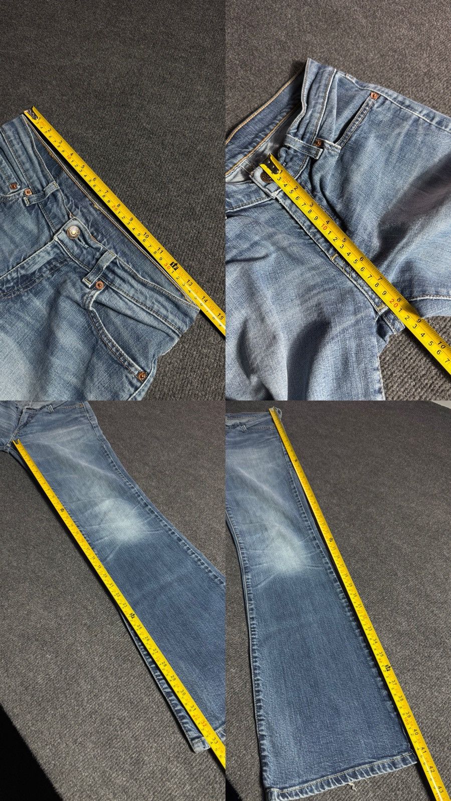 Levi's Levi’s 529 Distressed Western USA Y2K Flare Bootcut Jeans Size 28" / US 6 / IT 42 - 21 Thumbnail