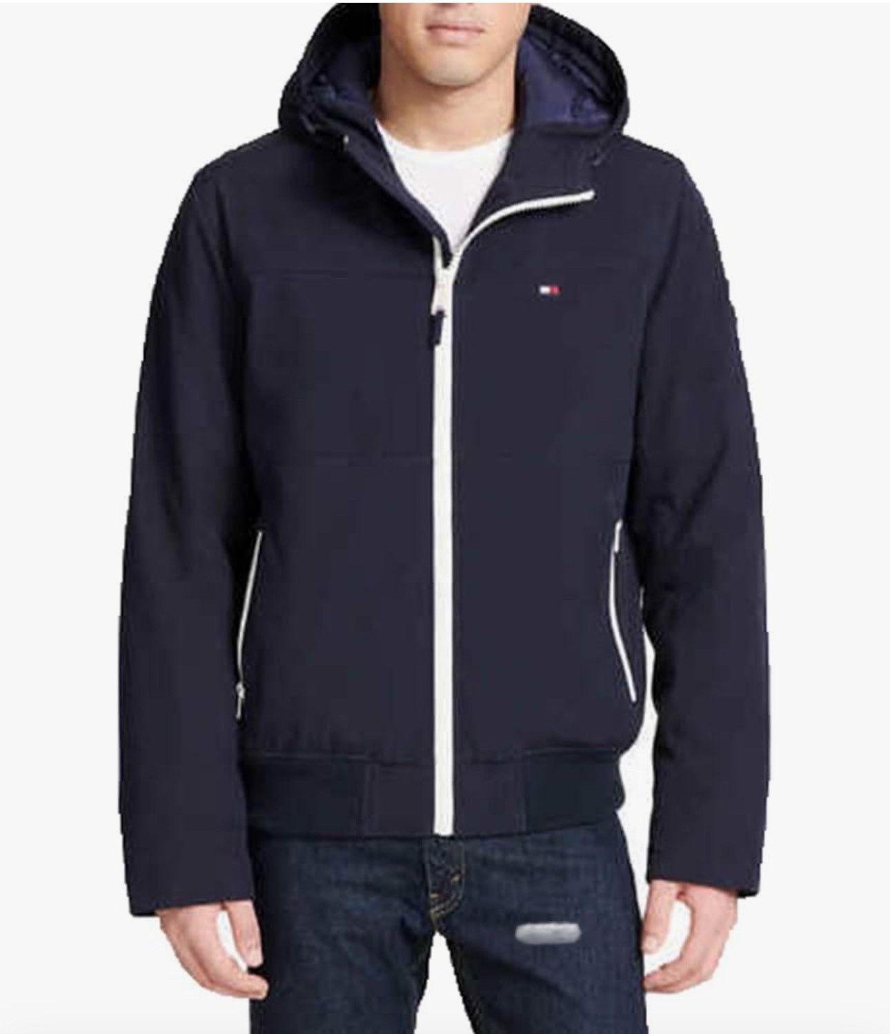 Tommy Hilfiger Tommy Hilfiger Men's Soft-Shell Bomber Jacket Navy XXL Size US XXL / EU 58 / 5 - 1 Thumbnail