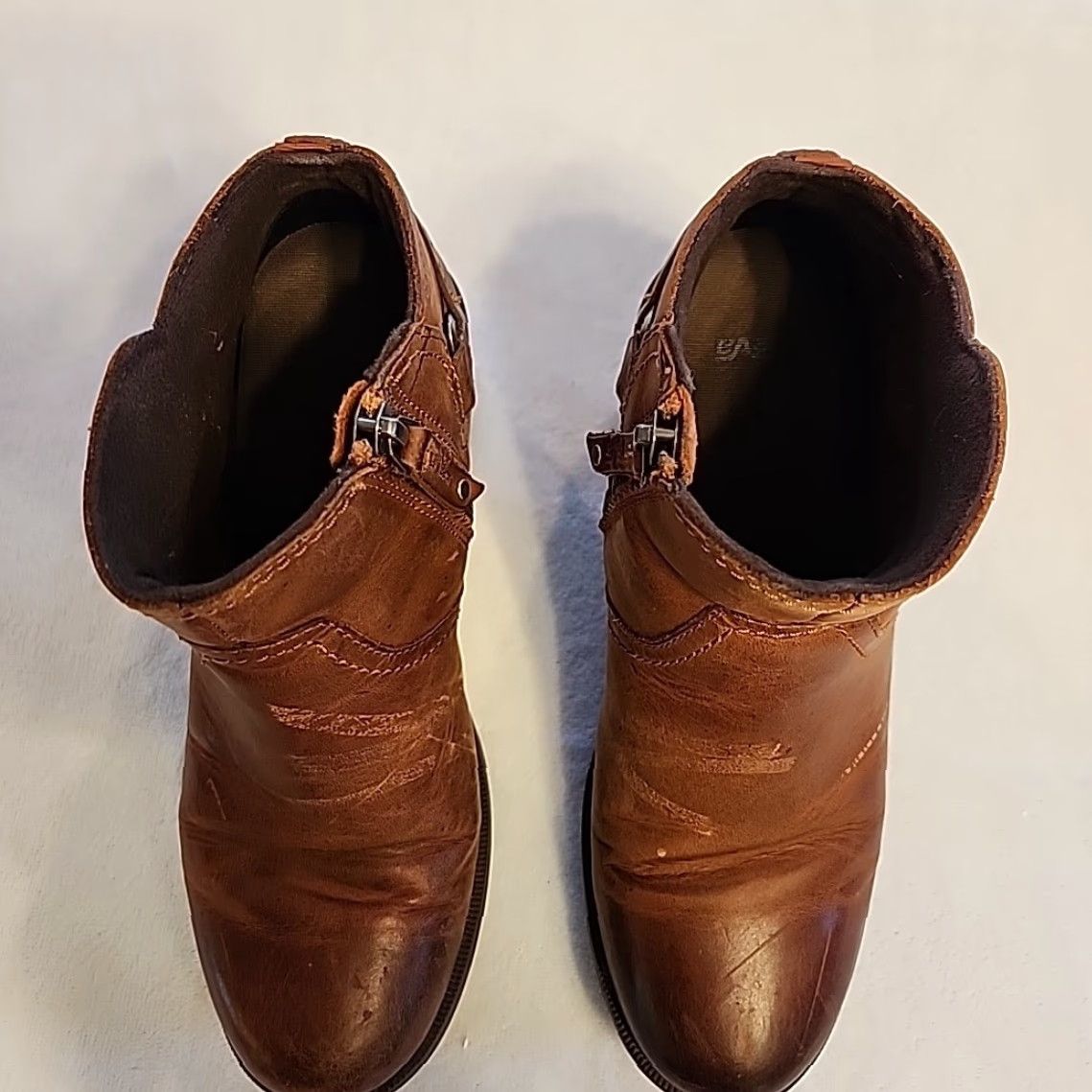 Teva Teva Boots Womens Ankle Boot Brown Leather Waterproof Zip 7.5 US 38.5 EU Style 1012462 Size US 8 / IT 38 - 5 Thumbnail