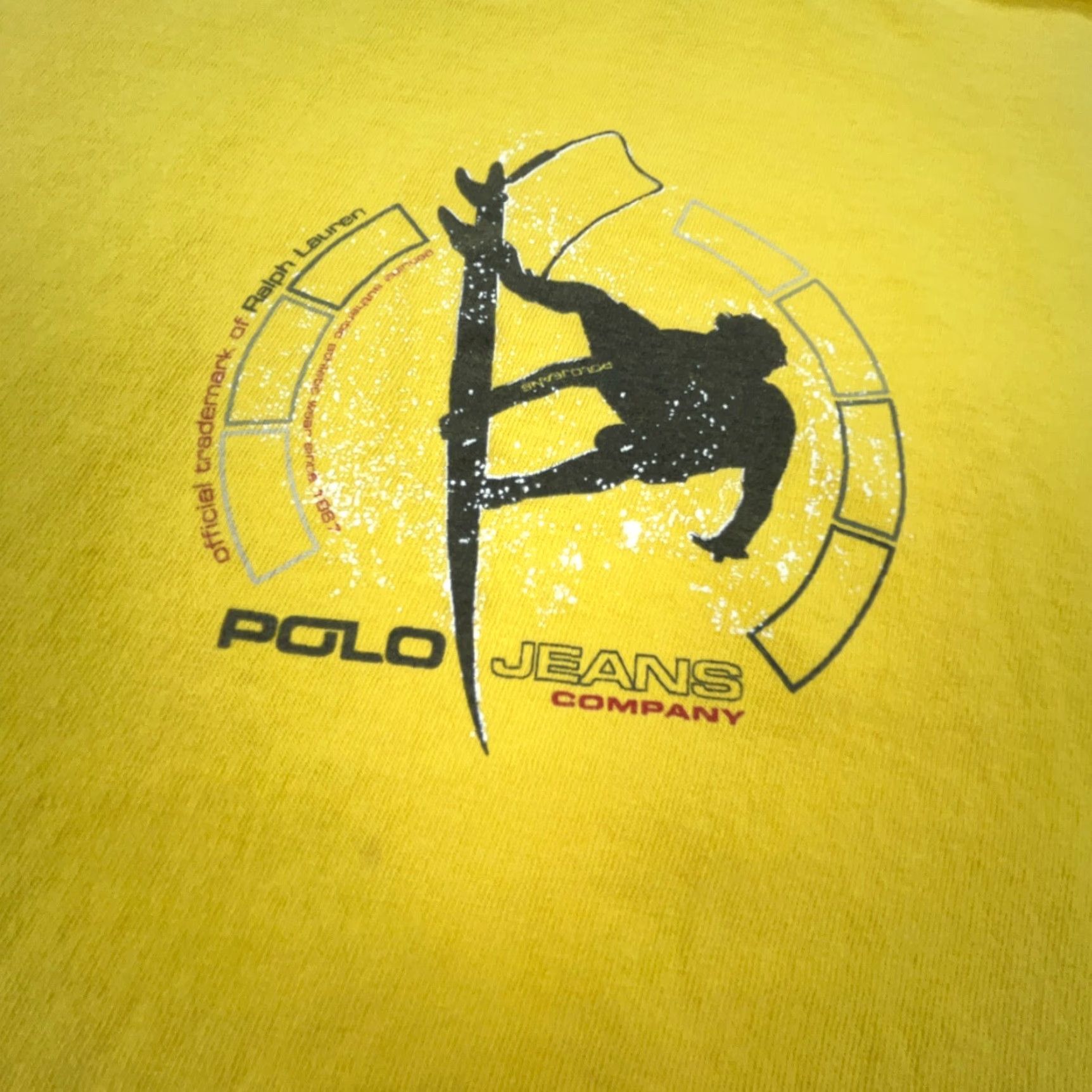 Polo Ralph Lauren VINTAGE Polo Ralph Lauren Shirt Men Large Yellow Surfing T-Shirt Y2K Size US L / EU 52-54 / 3 - 5 Thumbnail